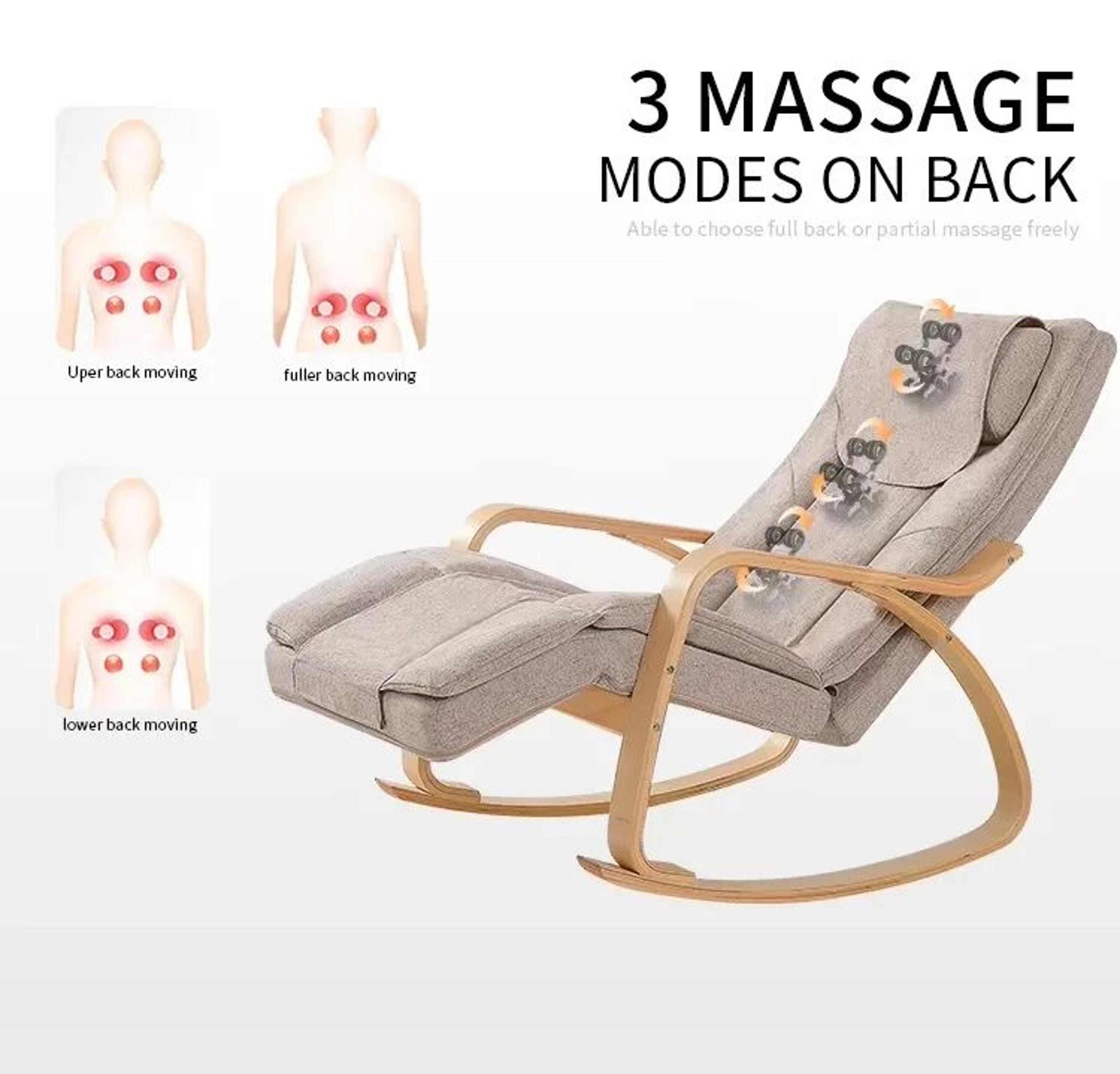 Ergonomic Massage Rocker Recliner Chair With Heat And Vibration 2