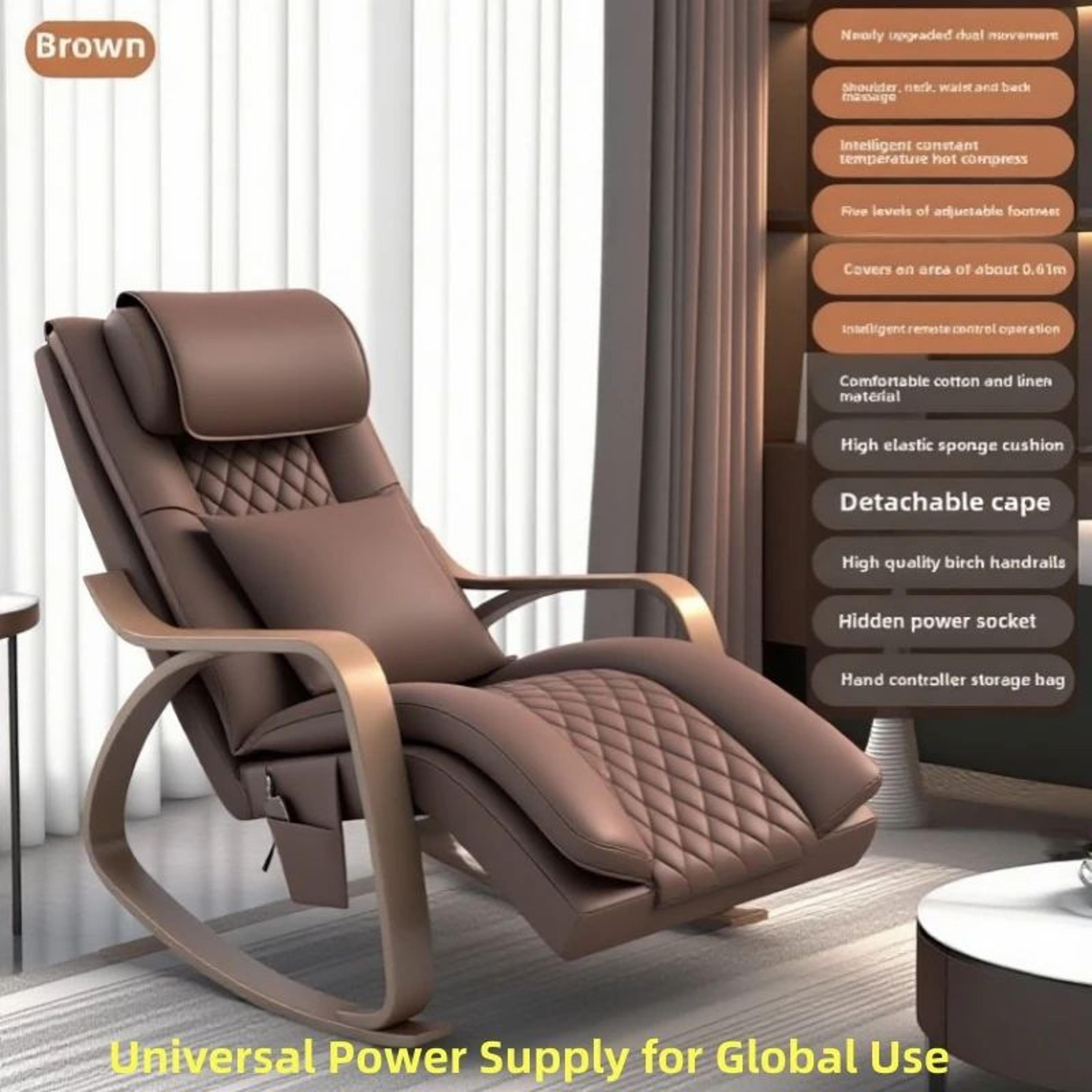 Ergonomic Massage Rocker Recliner Chair With Heat And Vibration 8