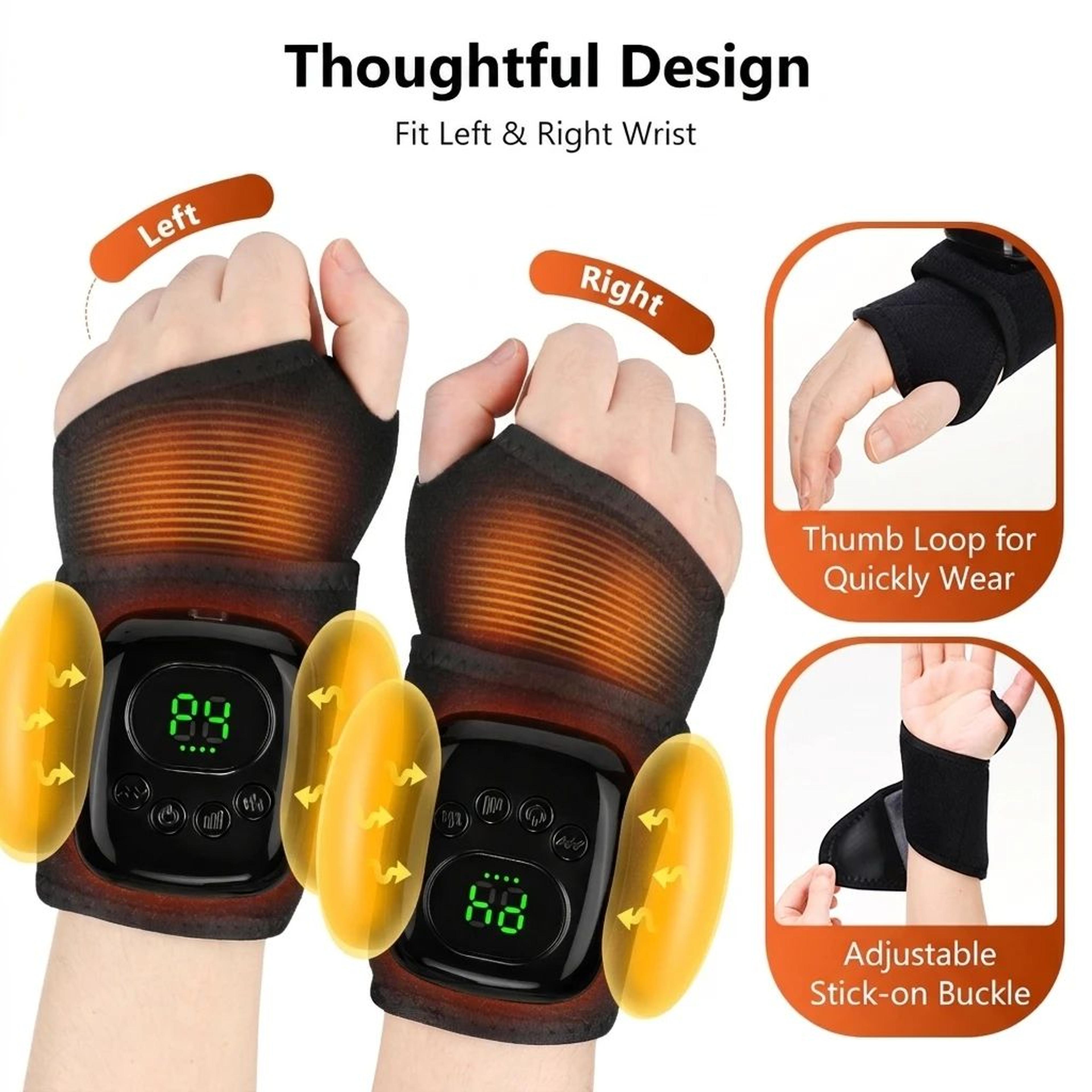 Cordless Heated Ankle Massager Wrap With Vibration Support 11