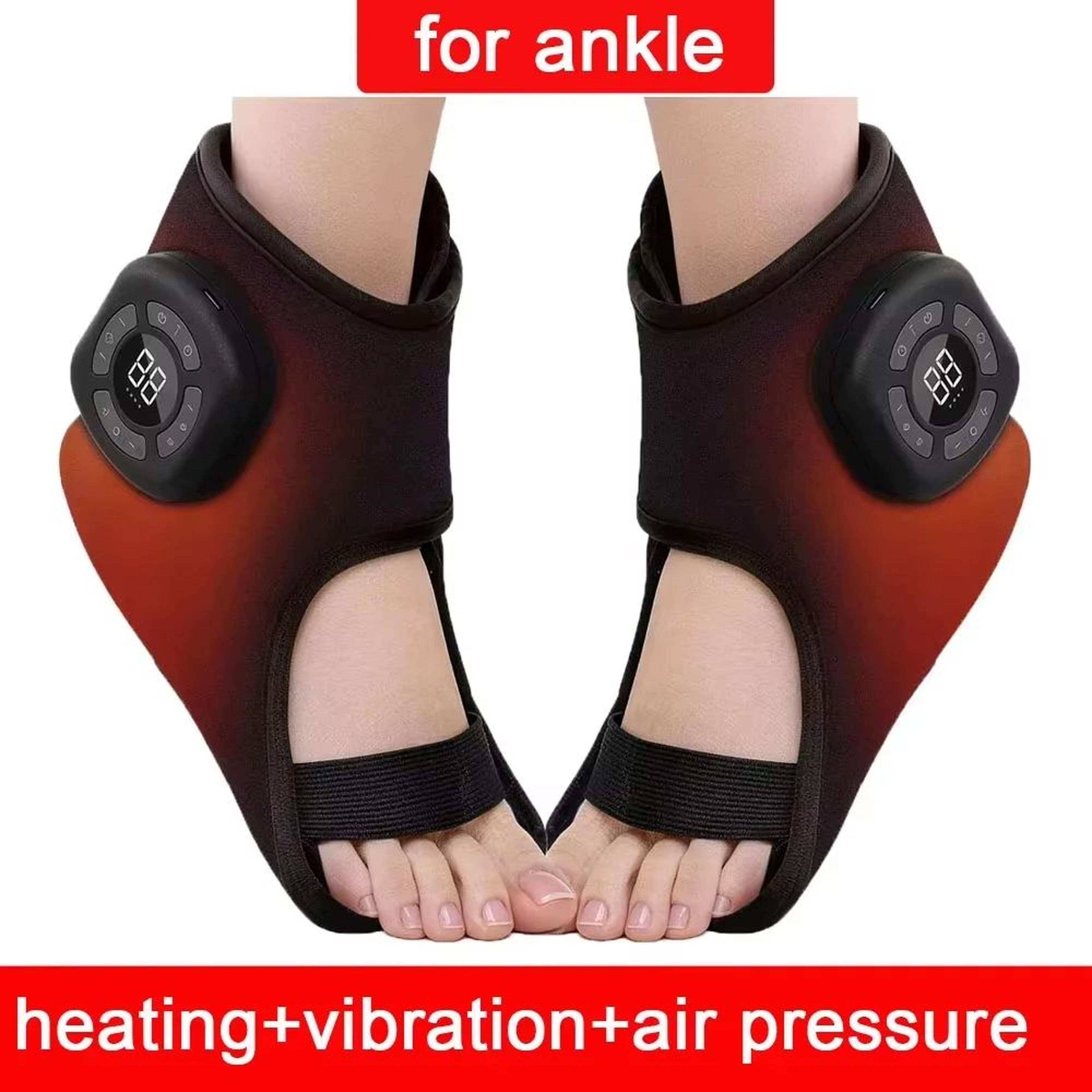 Cordless Heated Ankle Massager Wrap With Vibration Support 7