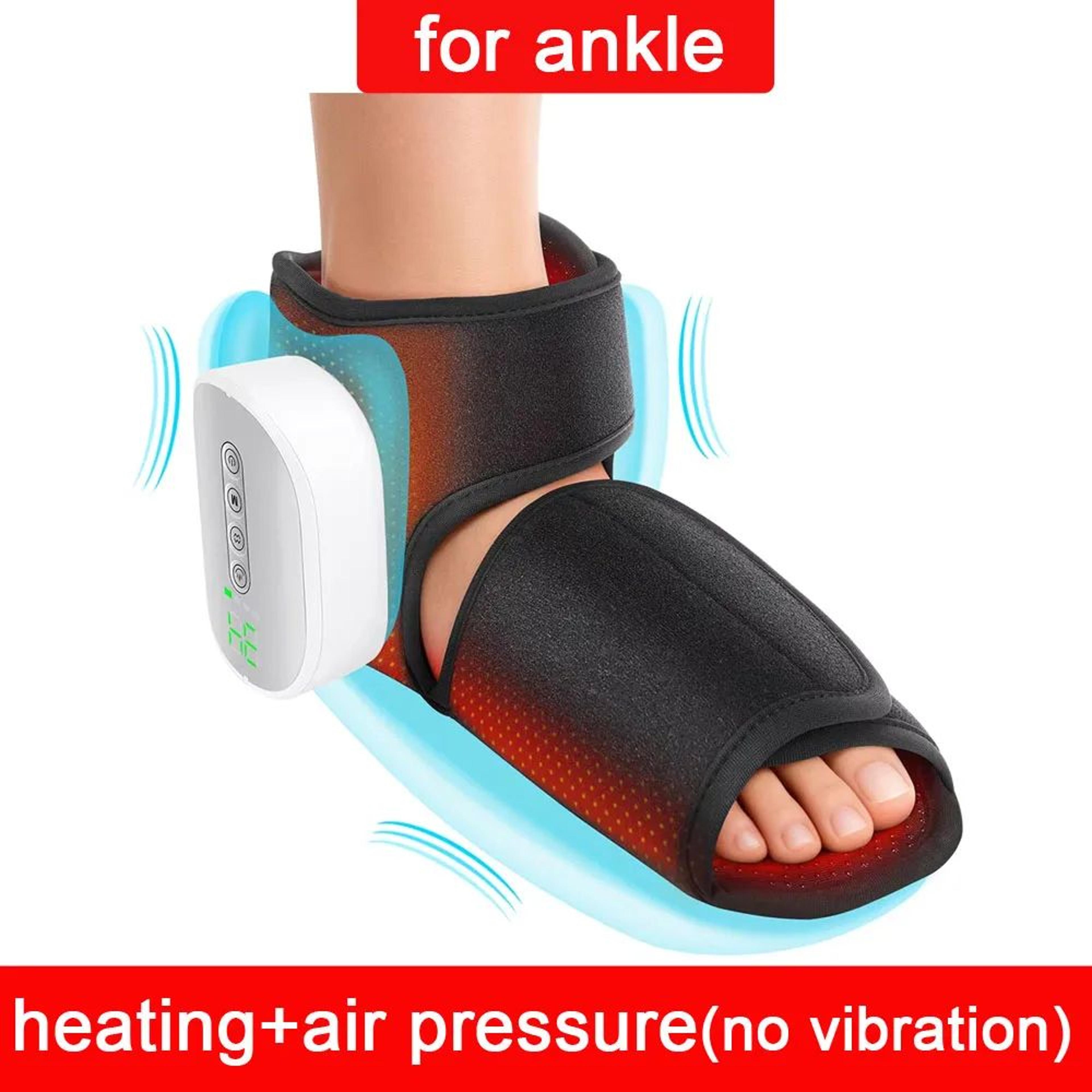 Cordless Heated Ankle Massager Wrap With Vibration Support 8