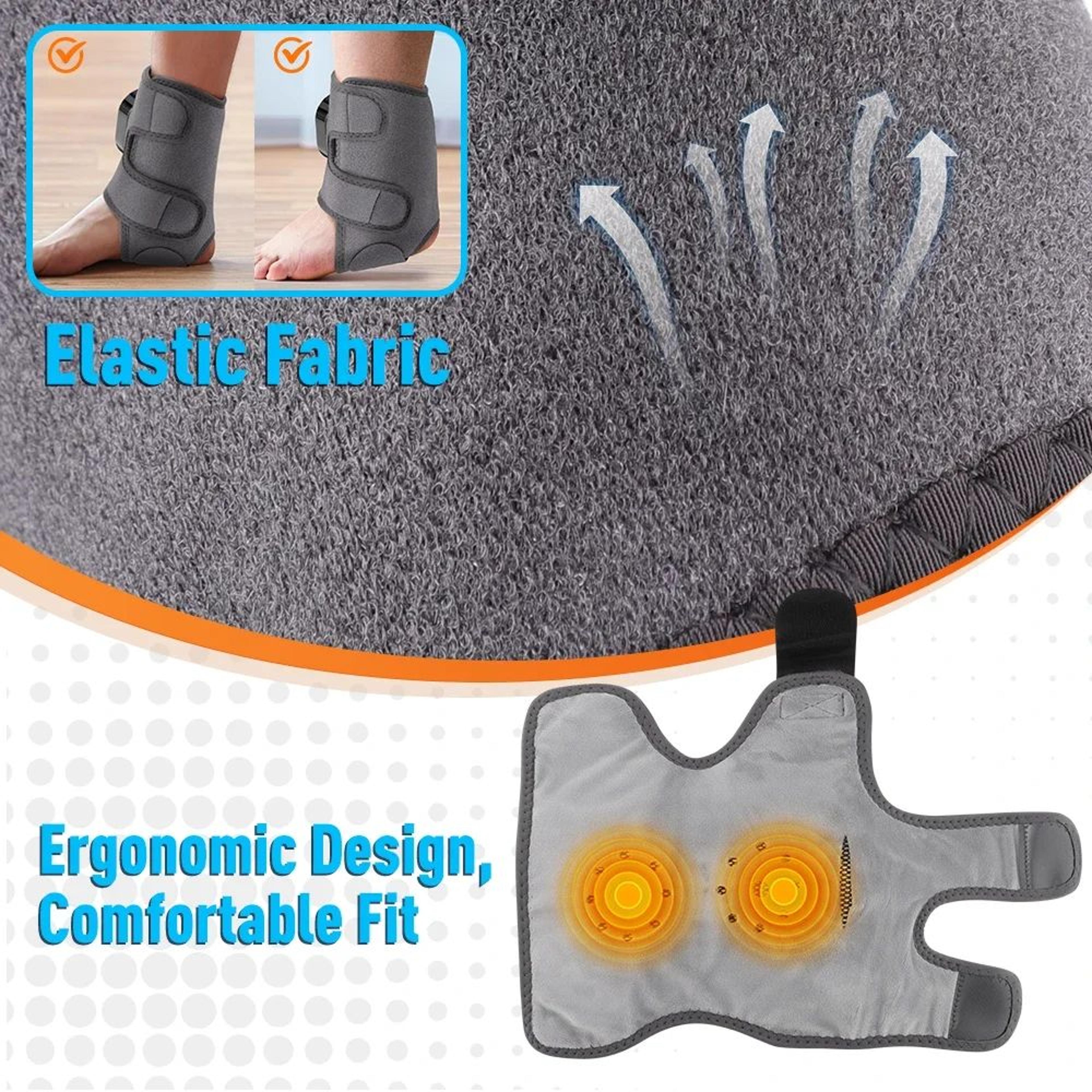 Heating Ankle Massager With Vibration And Adjustable Foot Wrap 4