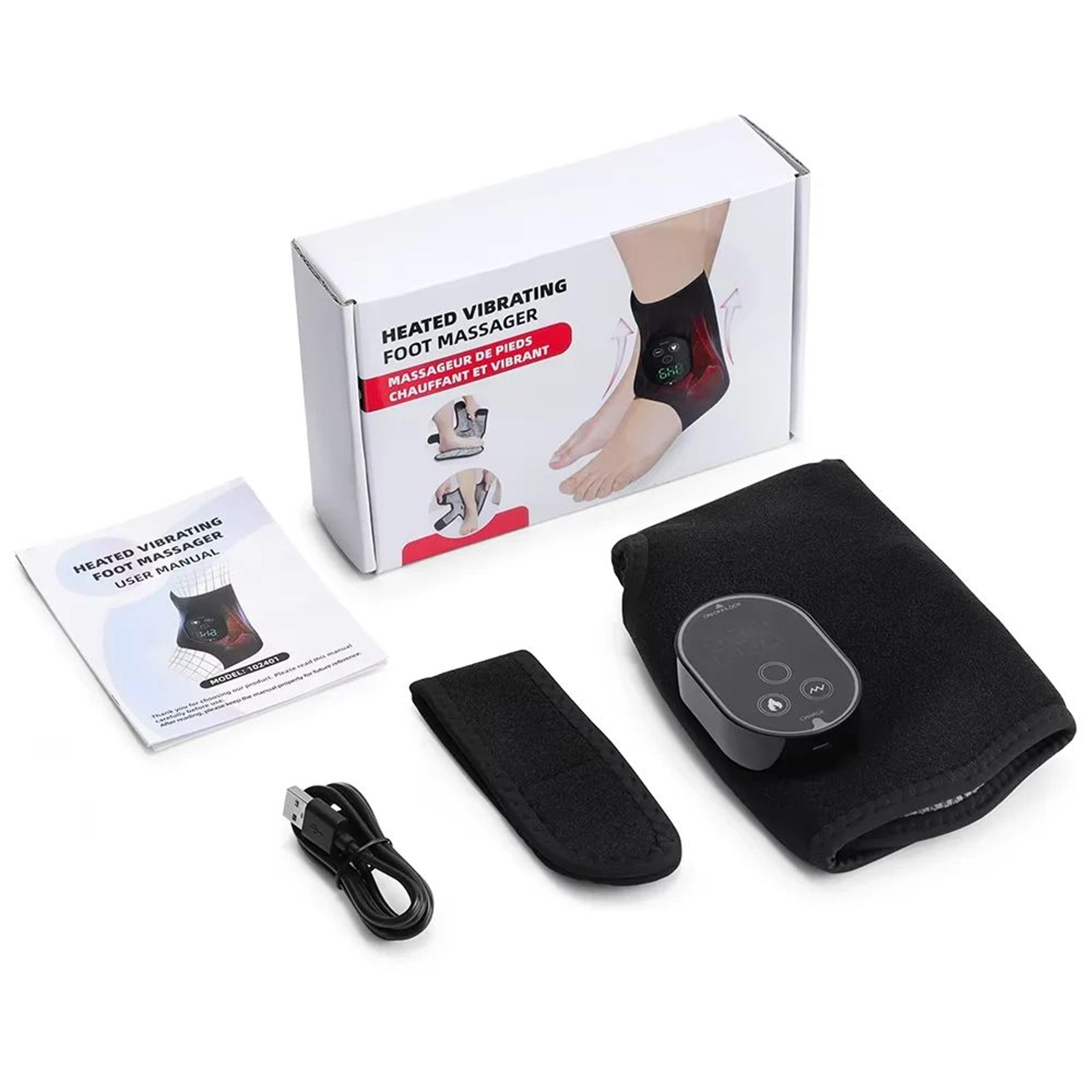 Heating Ankle Massager With Vibration And Adjustable Foot Wrap 6