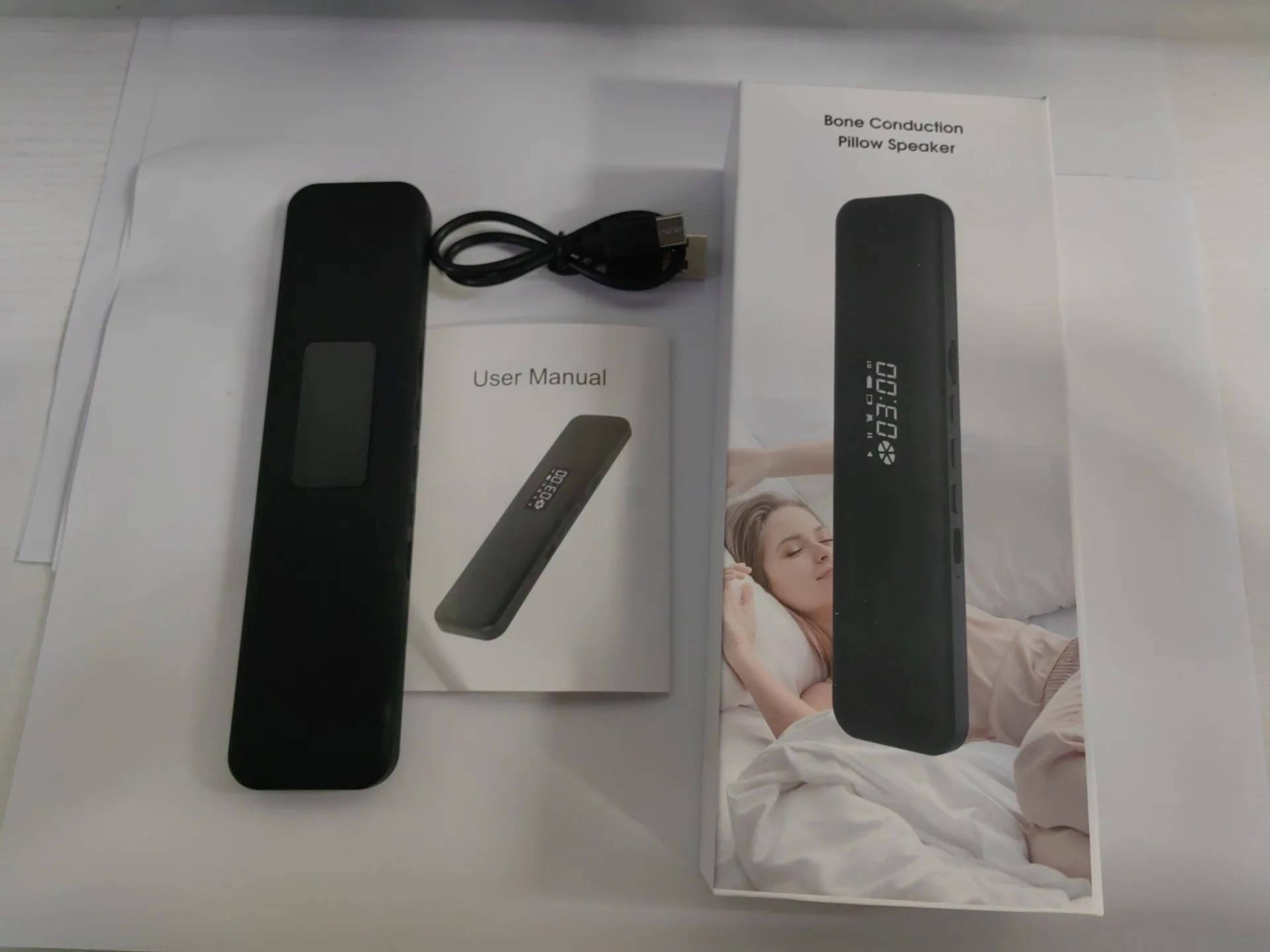 Bone Conduction Sleep Speaker With White Noise Bluetooth Sound Machine And LED Clock 5
