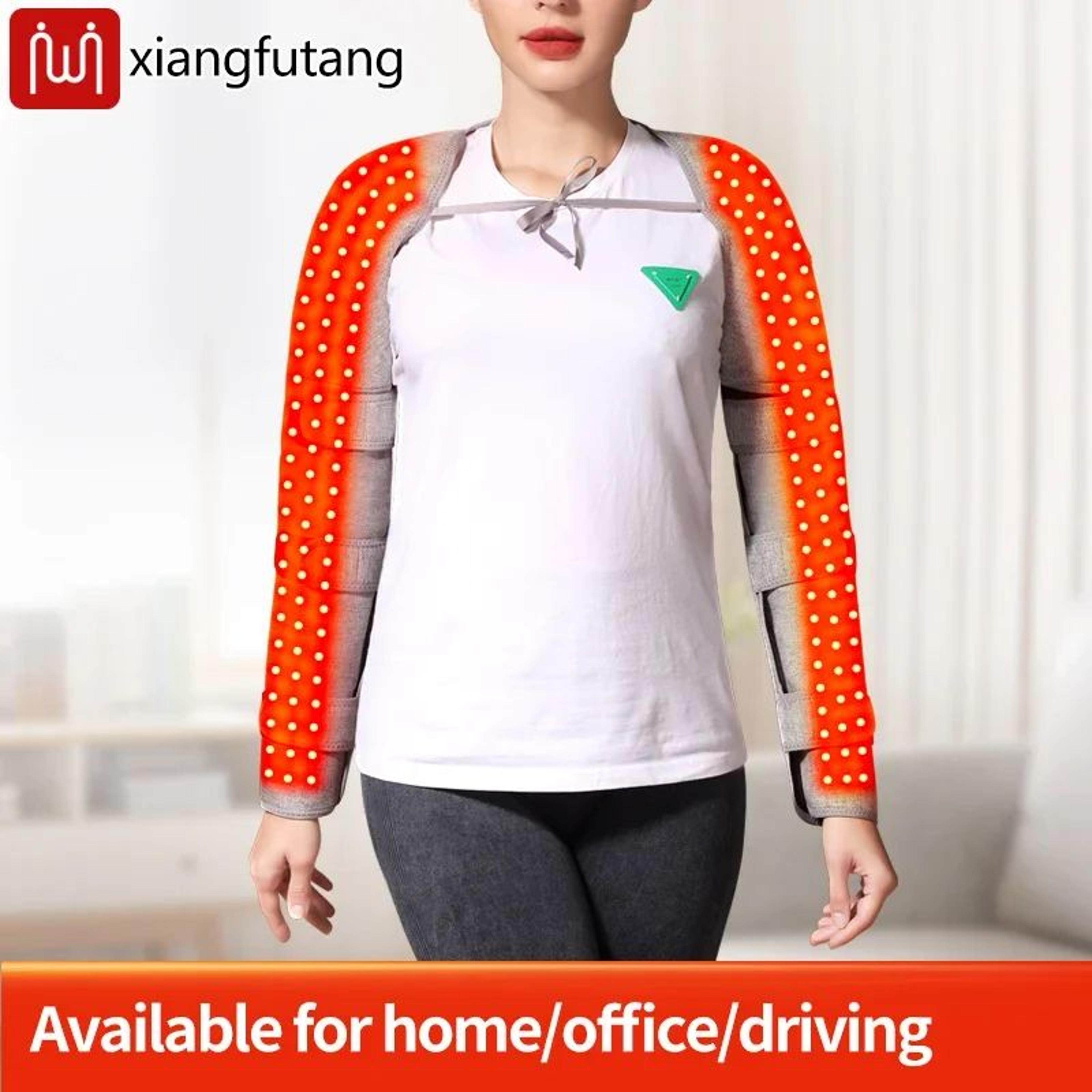 Electric Heated Shoulder Wrap With Vibration Massage 1