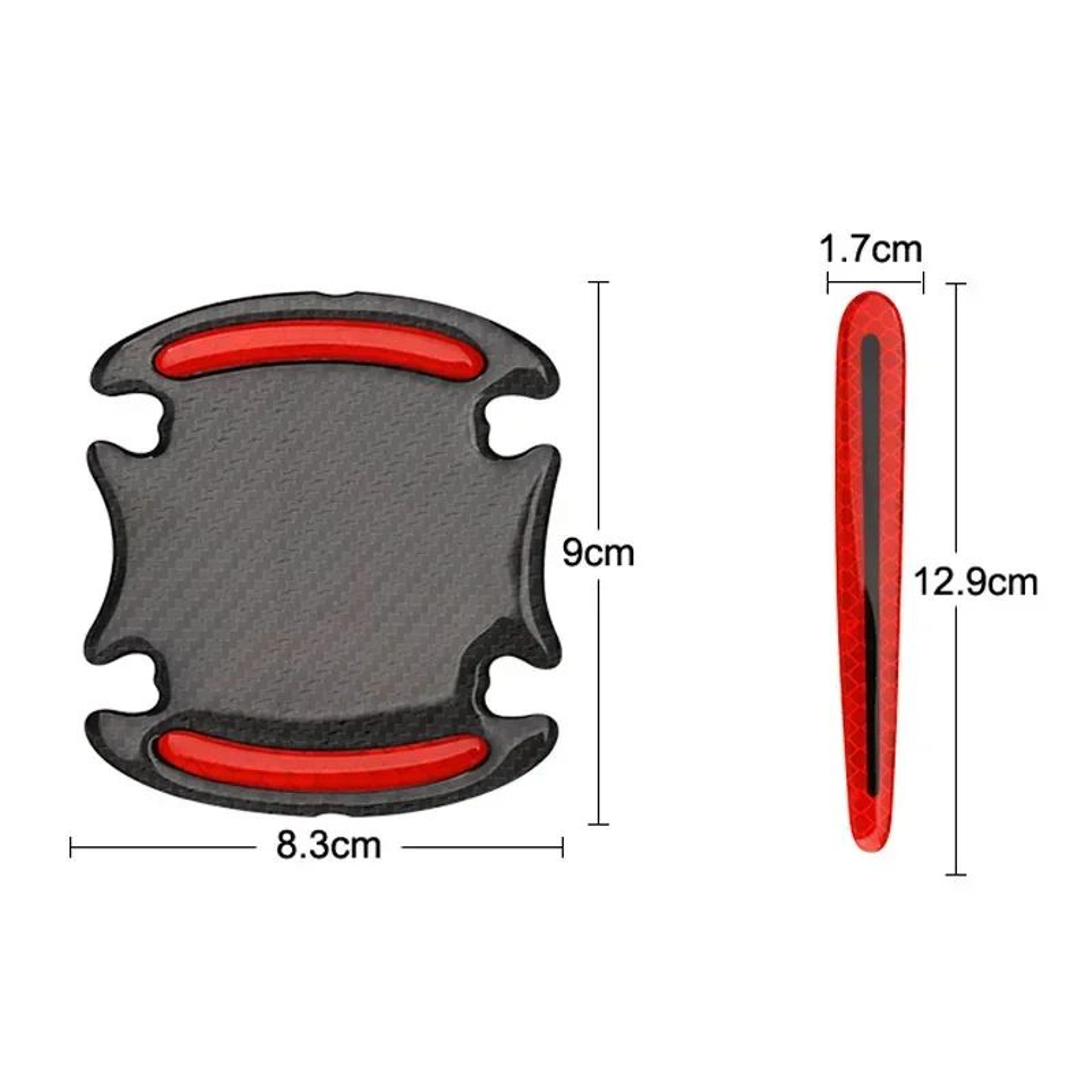 3D Reflective Car Door Handle Protector Stickers Anti Scratch Door Handle Guard 5