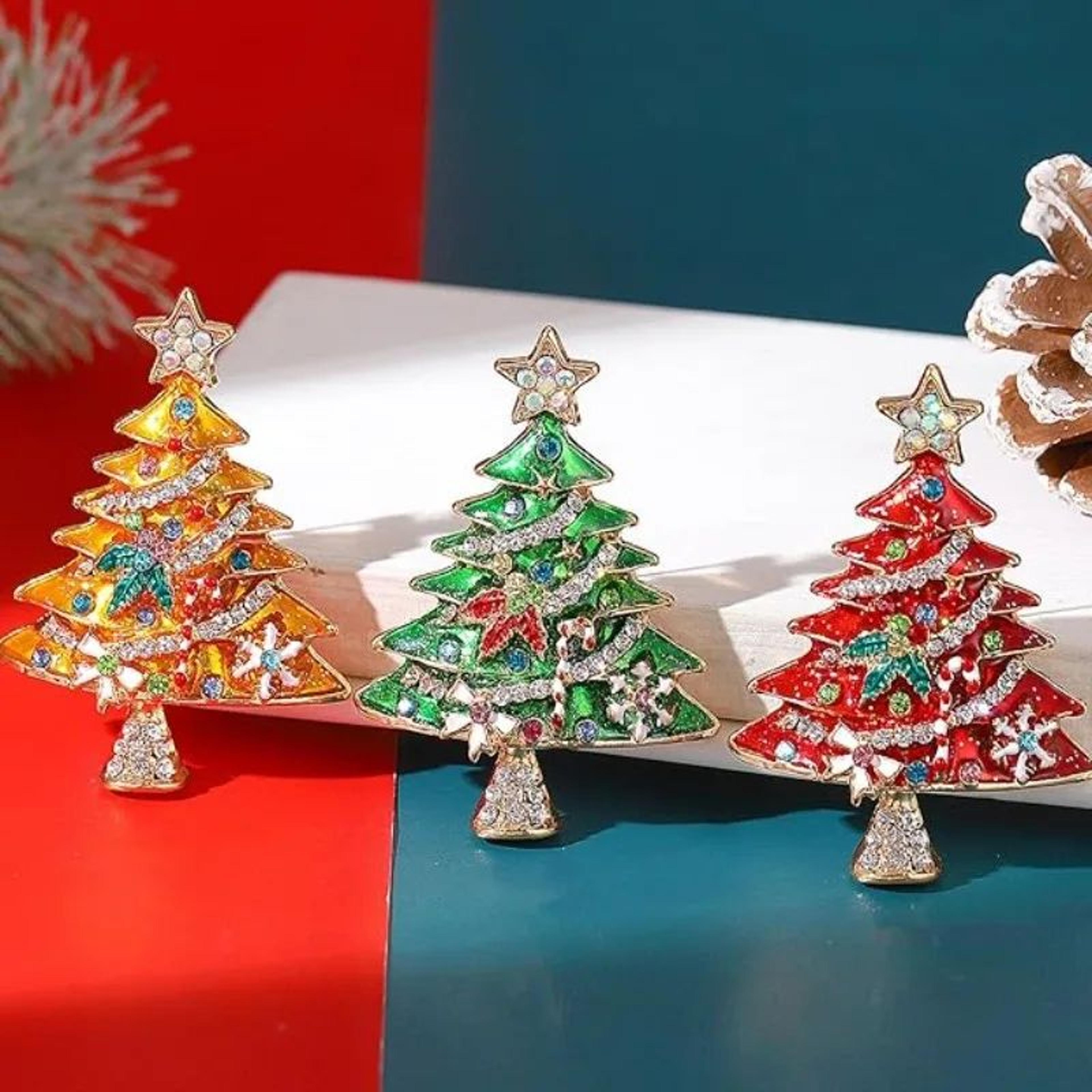 Christmas Tree Enamel Pin Brooch Holiday Lapel Pin Gift For Her And Him 2