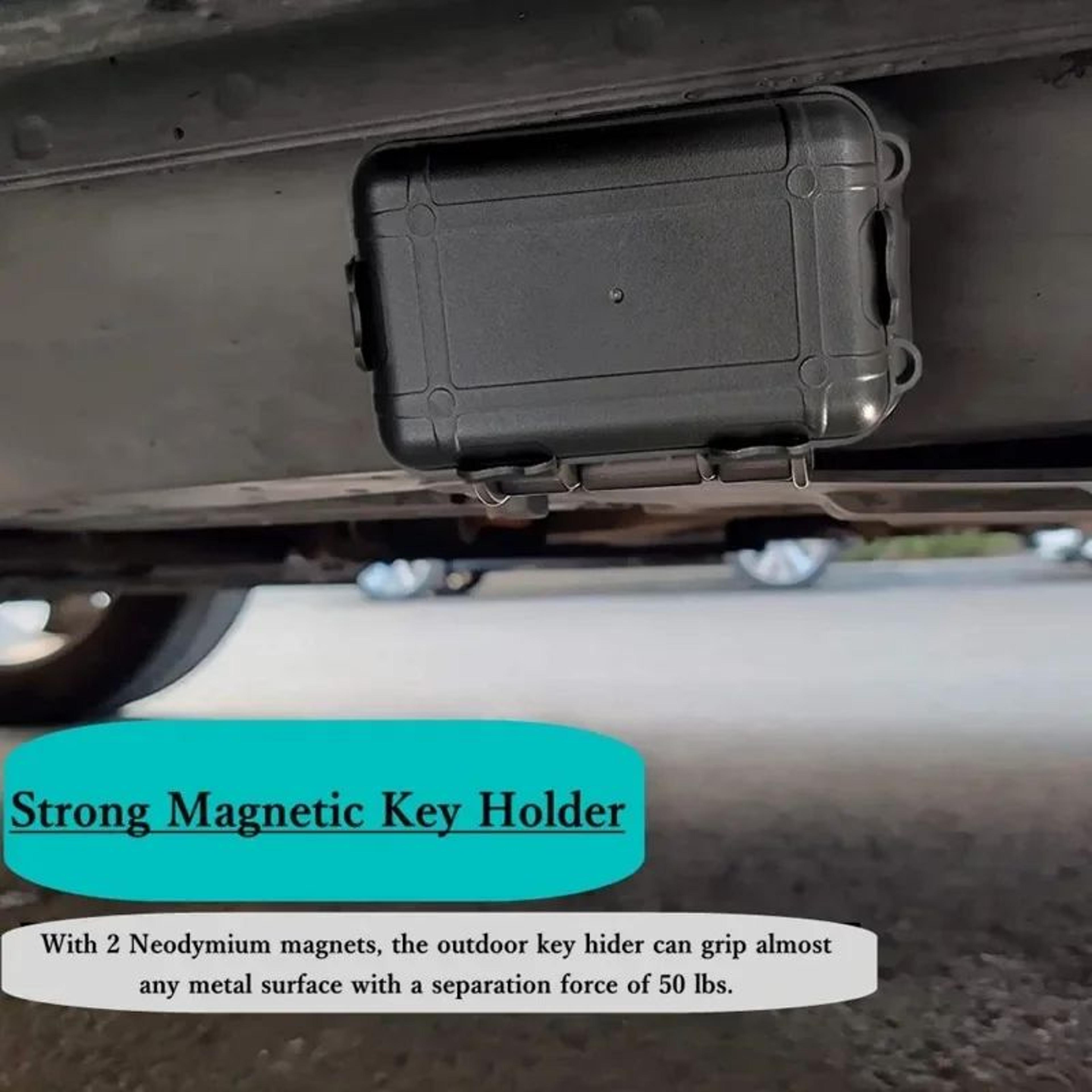 Magnetic Hide A Key Holder Secure Under Car Key Storage Box 2