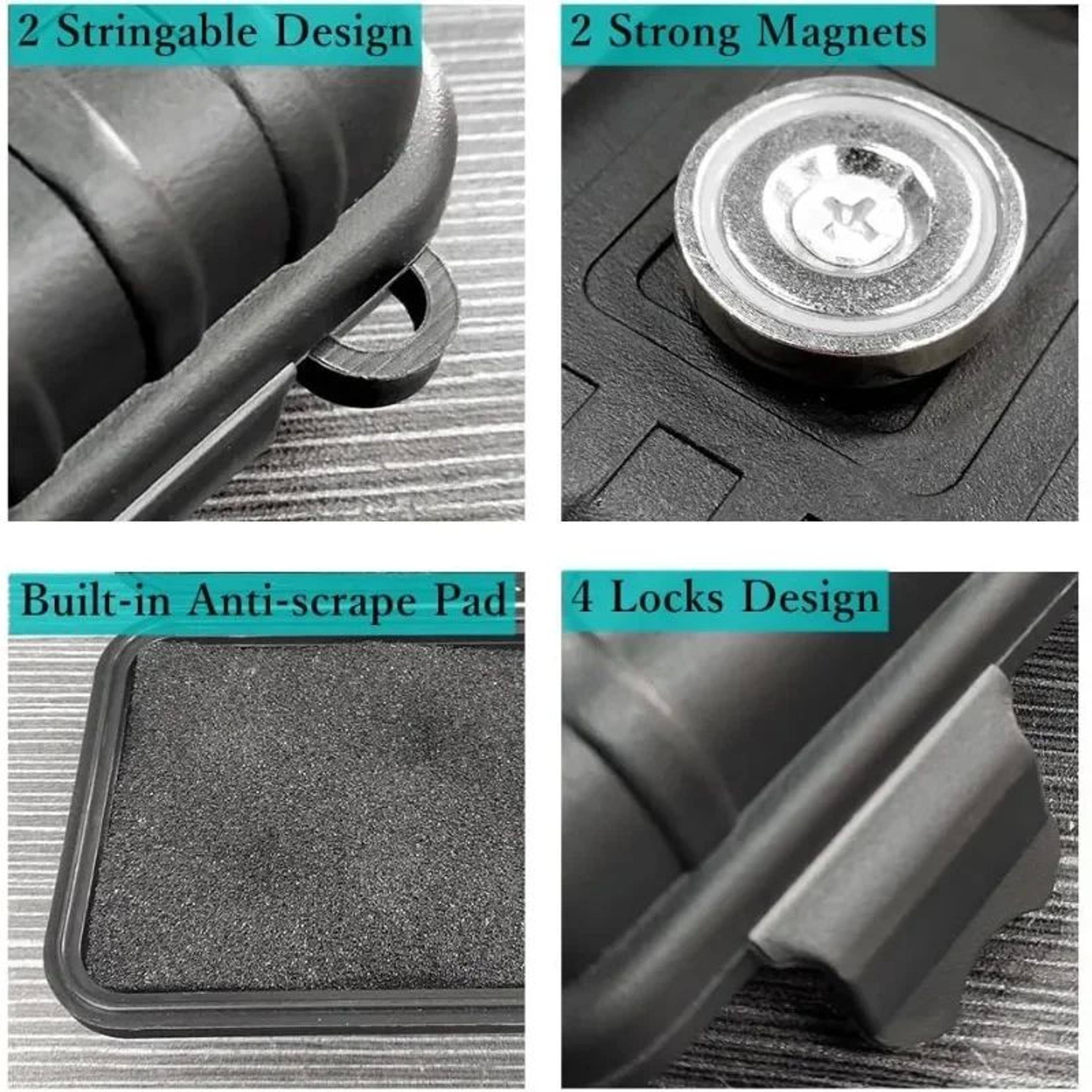Magnetic Hide A Key Holder Secure Under Car Key Storage Box 4