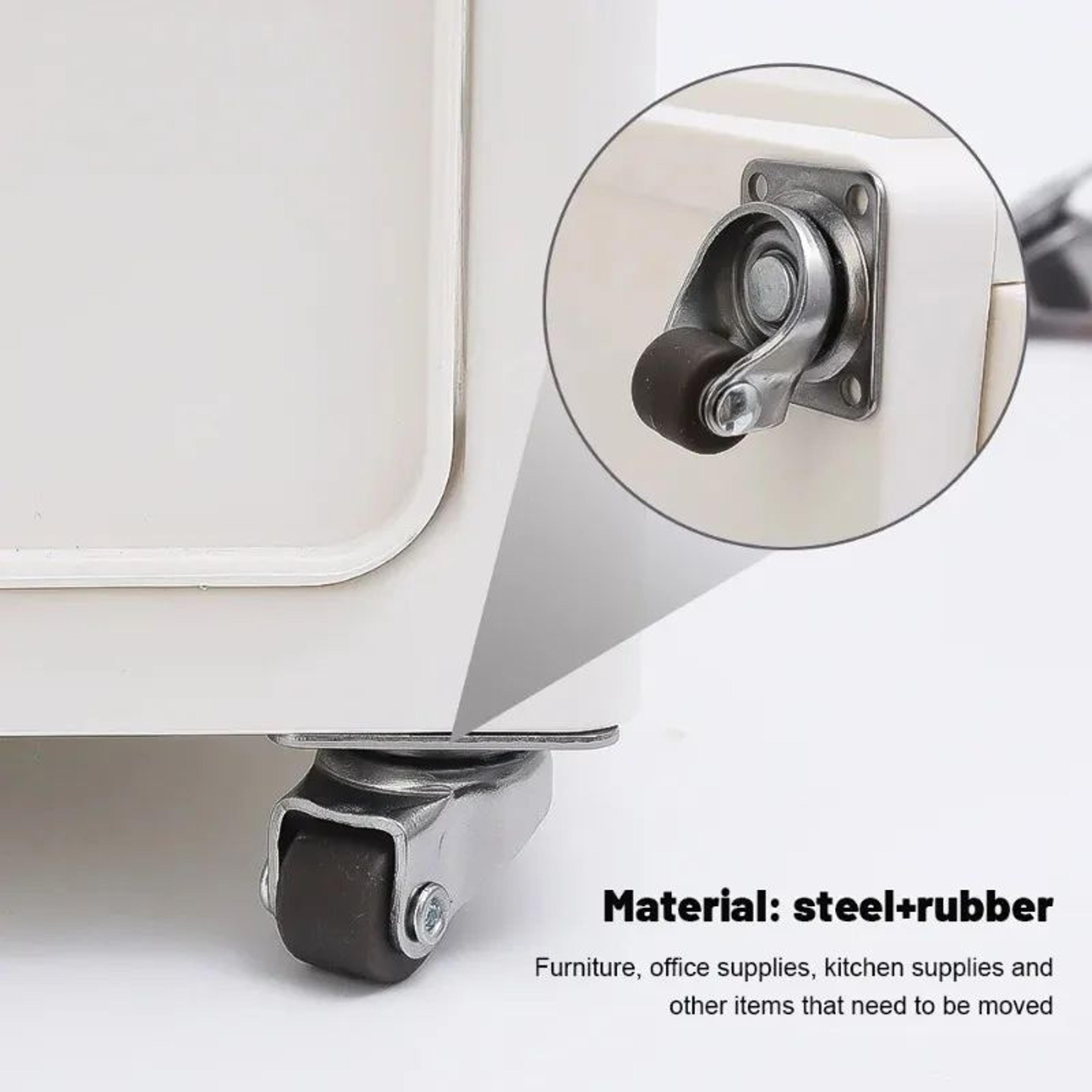 Heavy Duty Swivel Caster Wheels Silent Rubber Furniture Casters 3