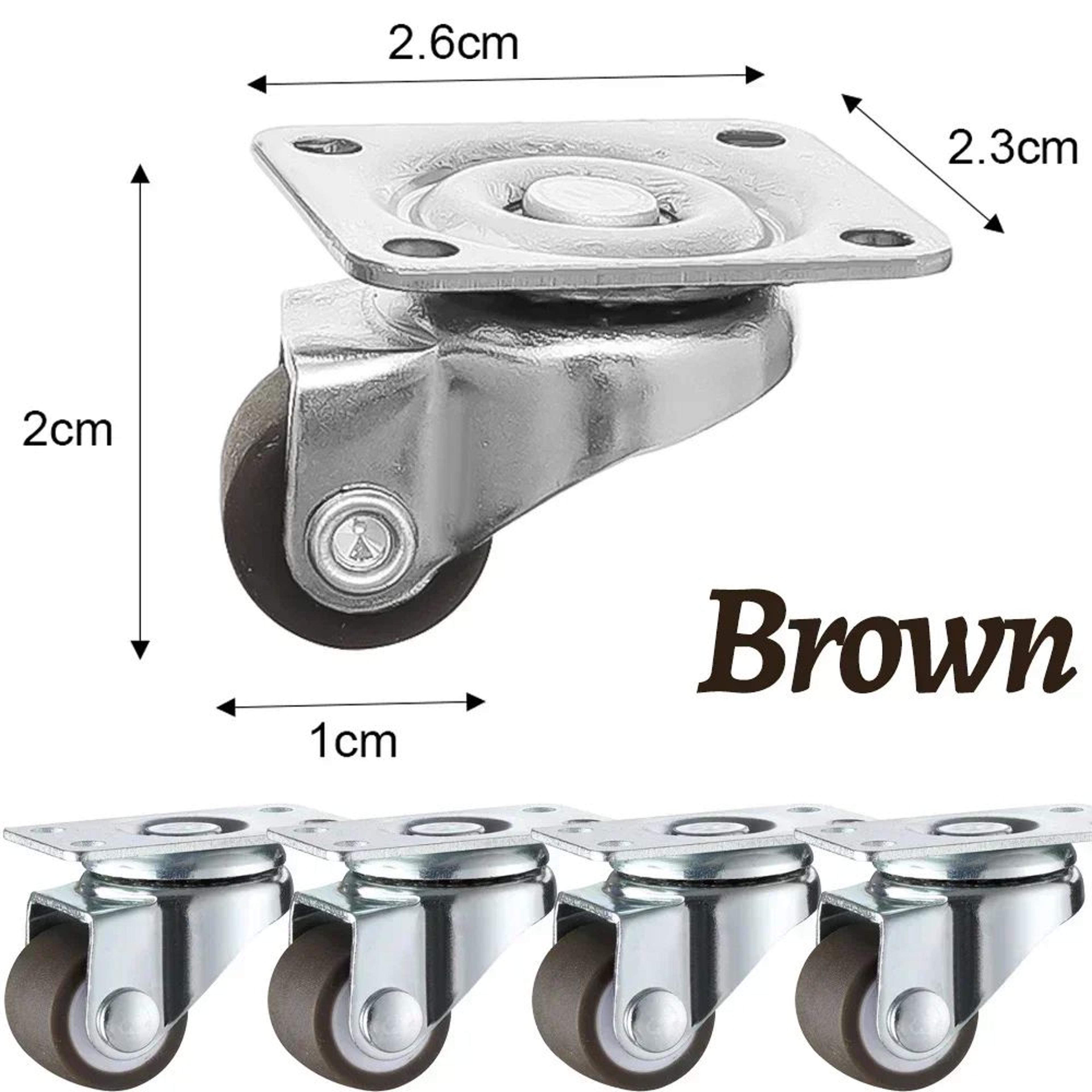 Heavy Duty Swivel Caster Wheels Silent Rubber Furniture Casters 6