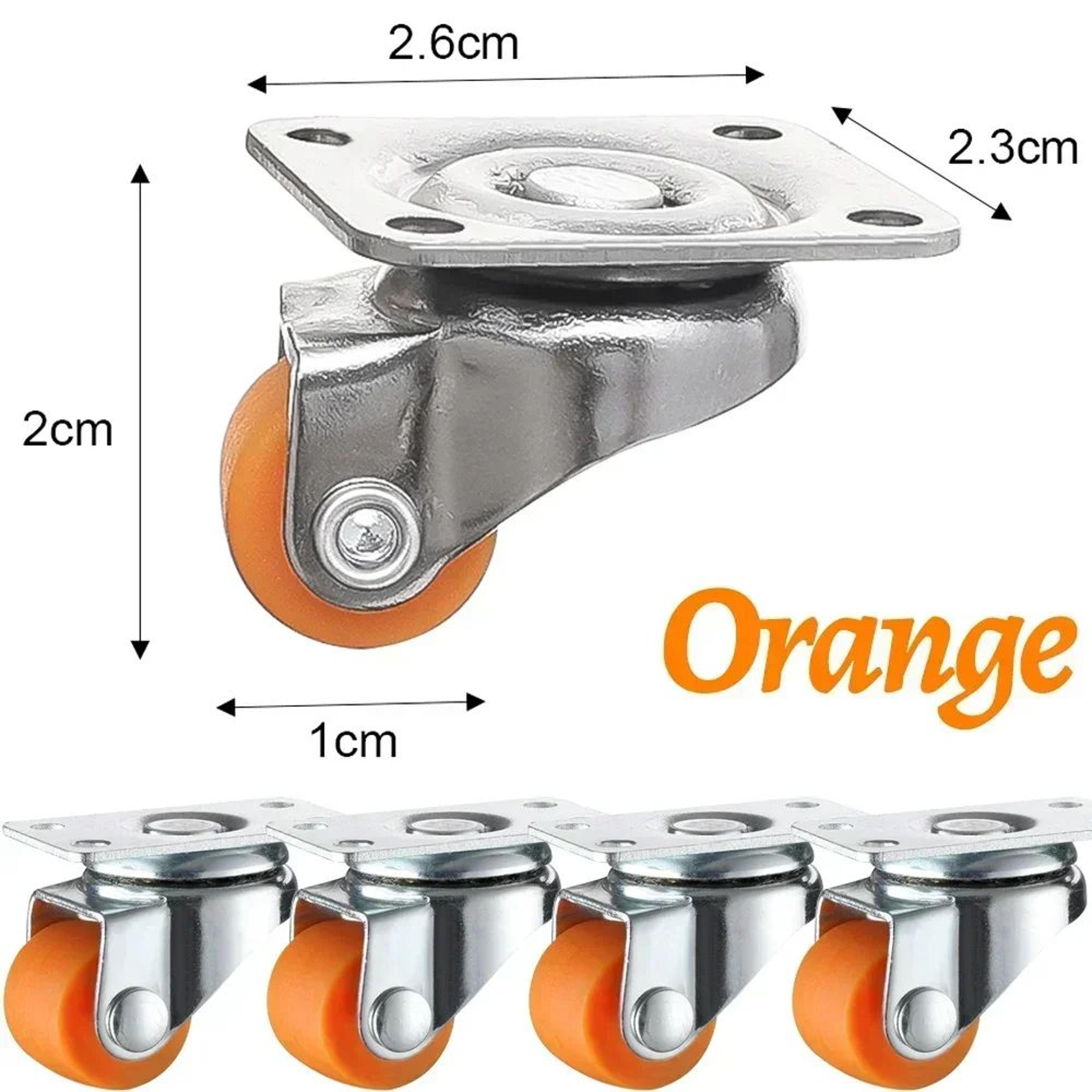 Heavy Duty Swivel Caster Wheels Silent Rubber Furniture Casters 7