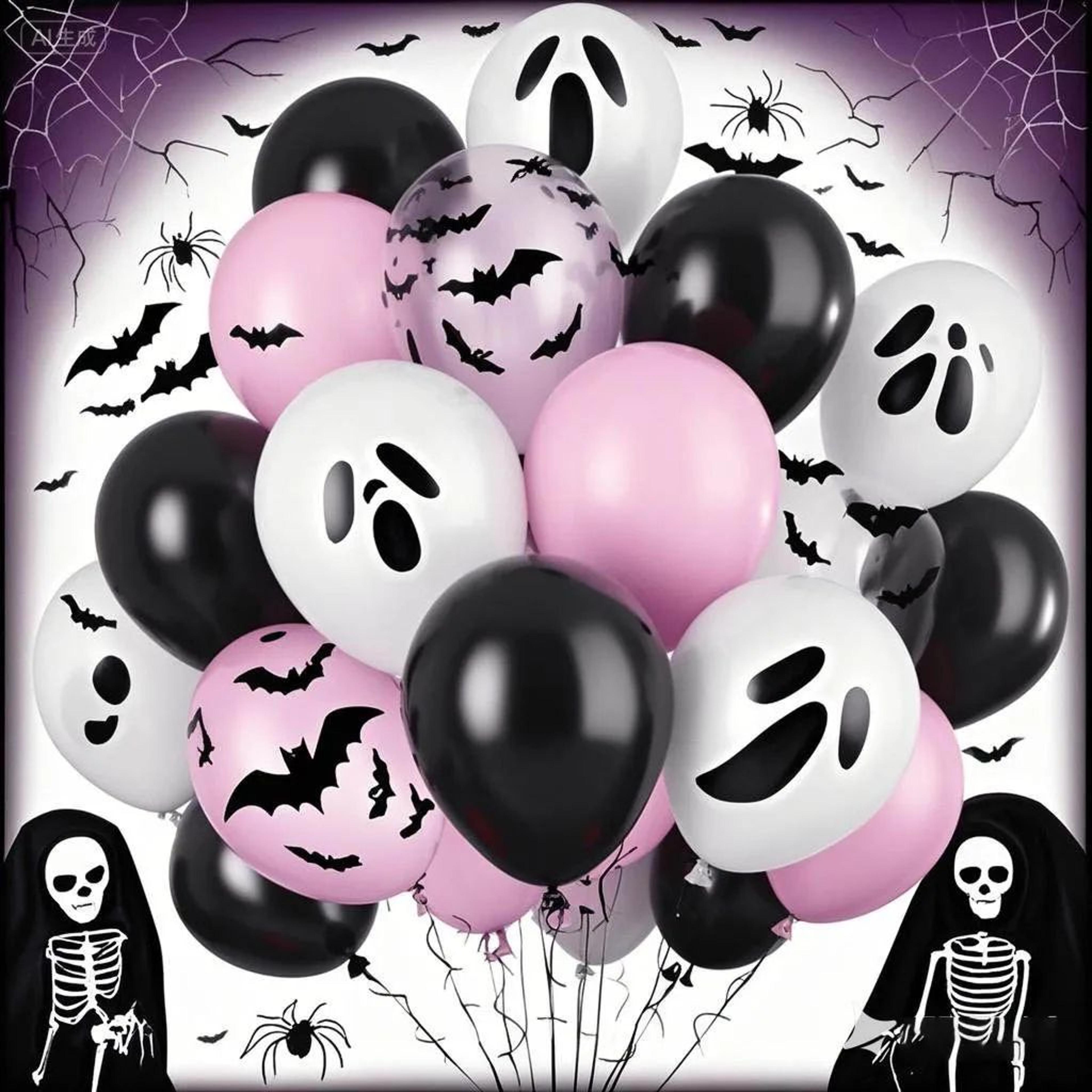 20 Piece Pink Halloween Balloon Decoration Set 2