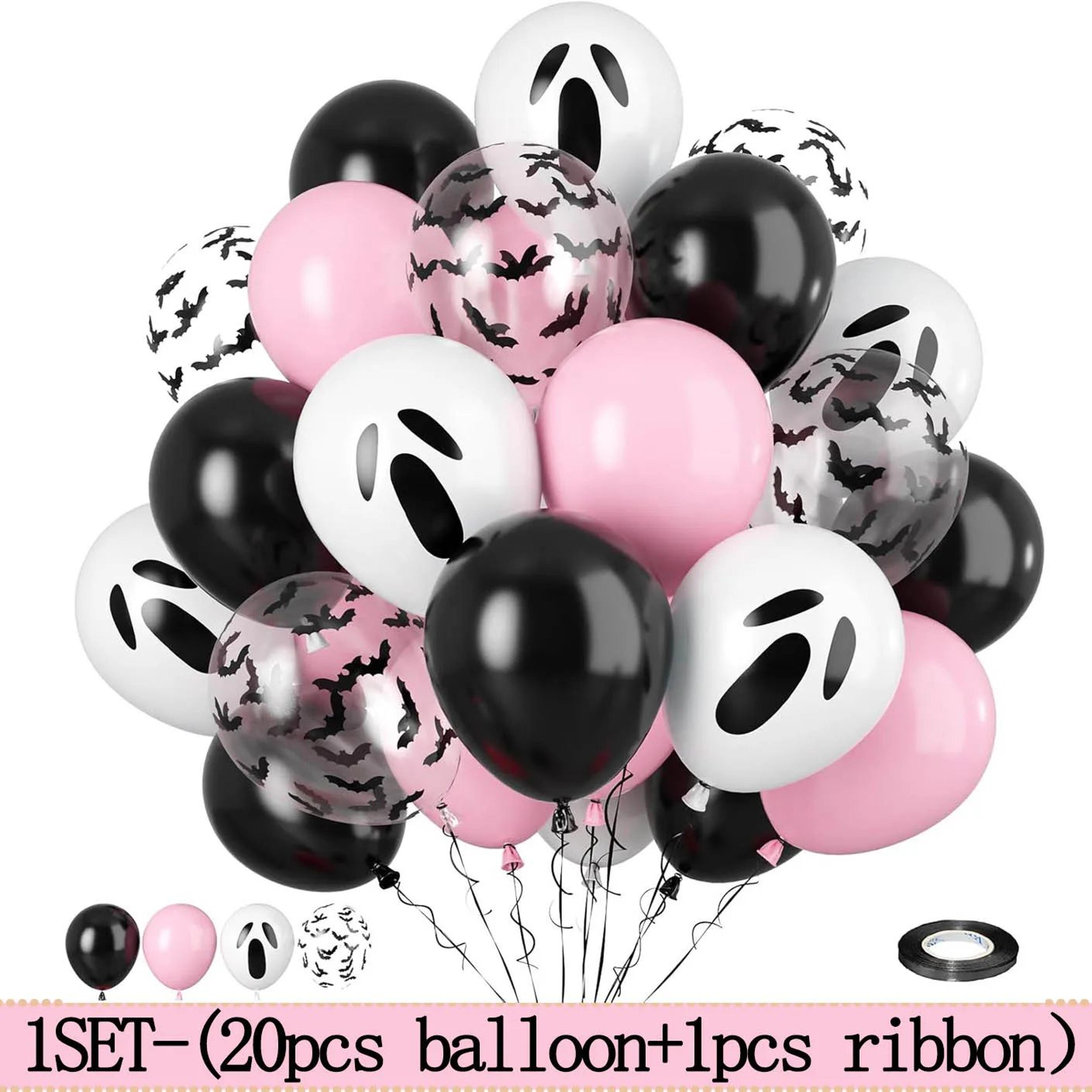 20 Piece Pink Halloween Balloon Decoration Set 4