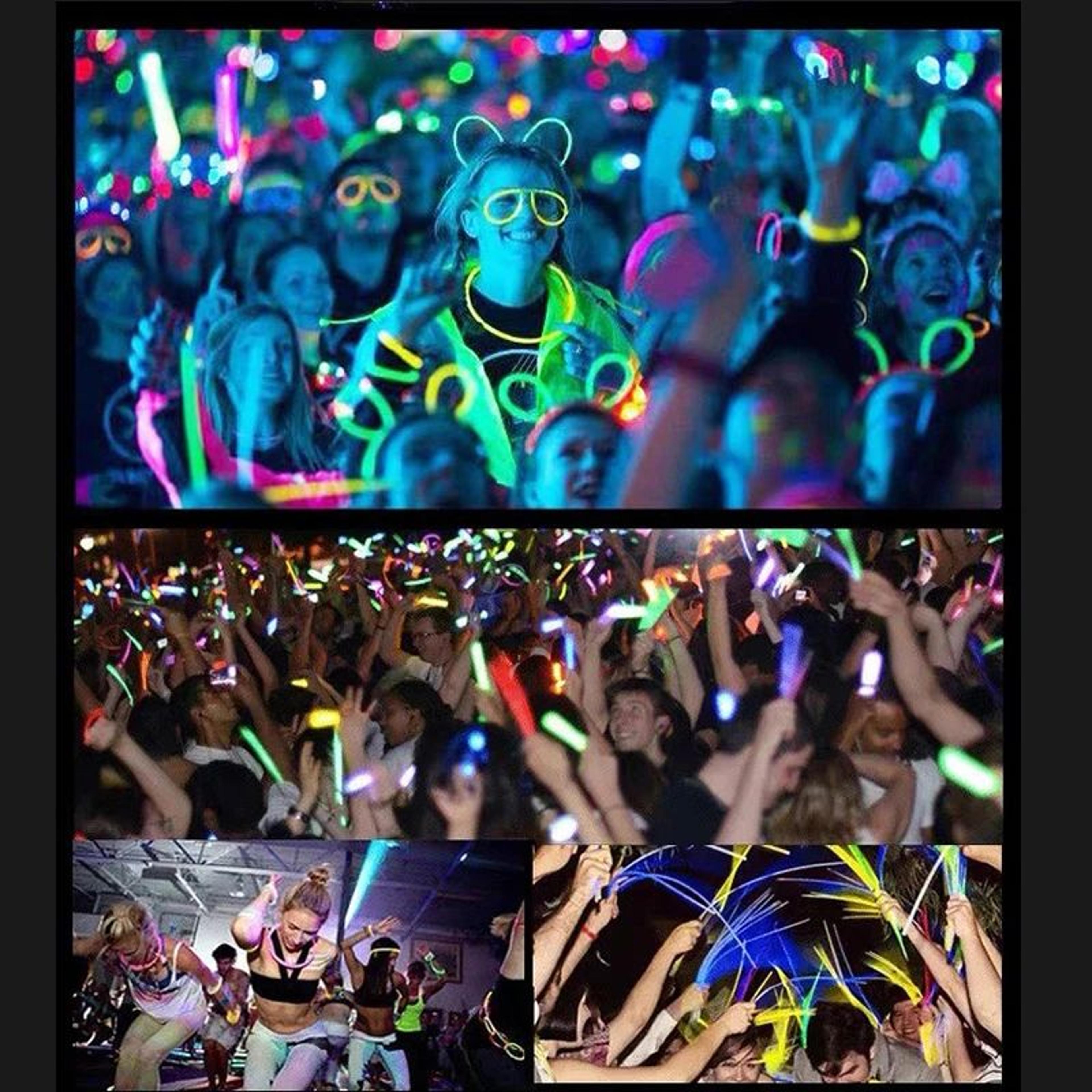 Colorful Glow Sticks Party Pack 4