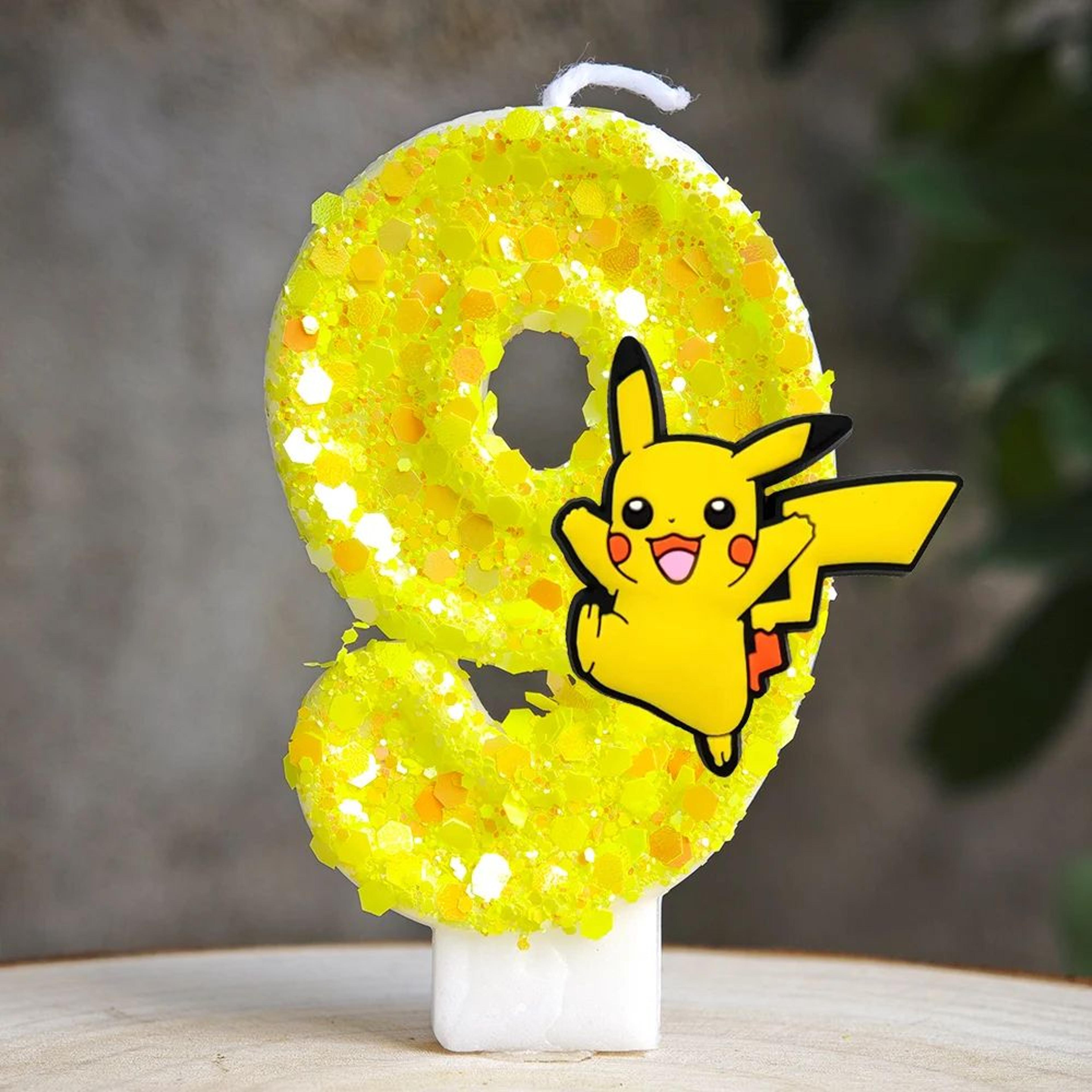 Pikachu Number Birthday Cake Candle 19
