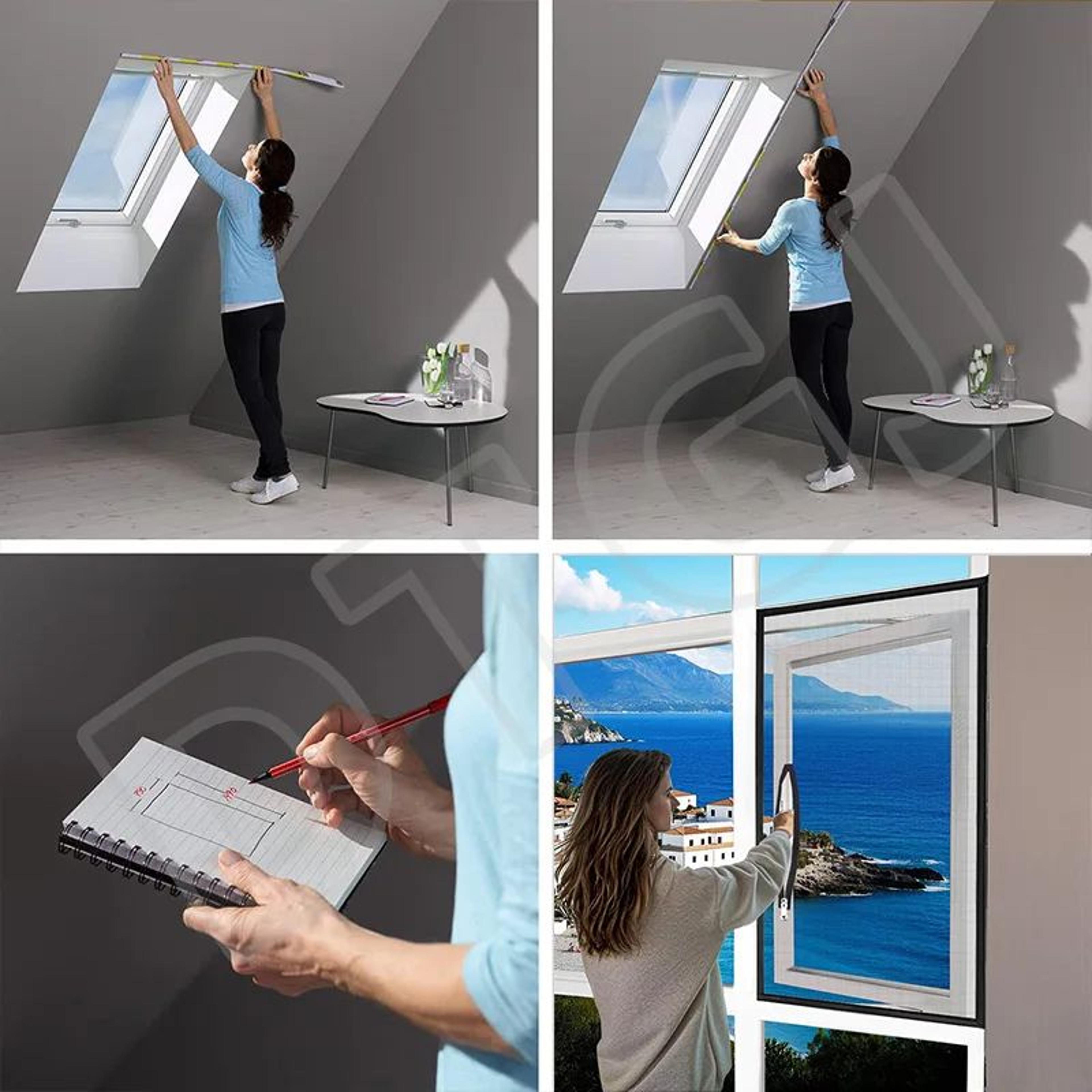 Custom Fit Zipper Mosquito Window Screen 3