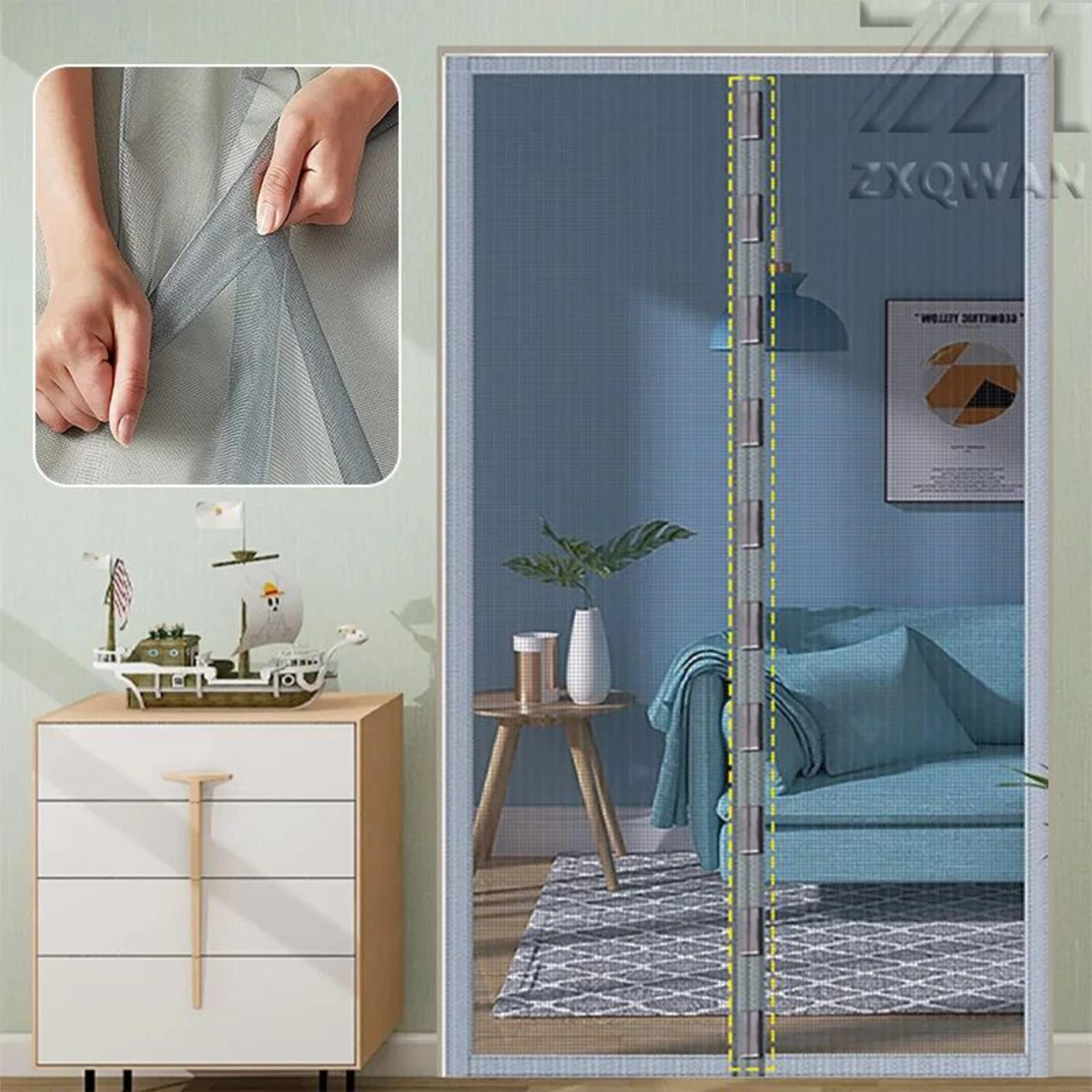 custom magnetic mosquito screen door self closing insect mesh