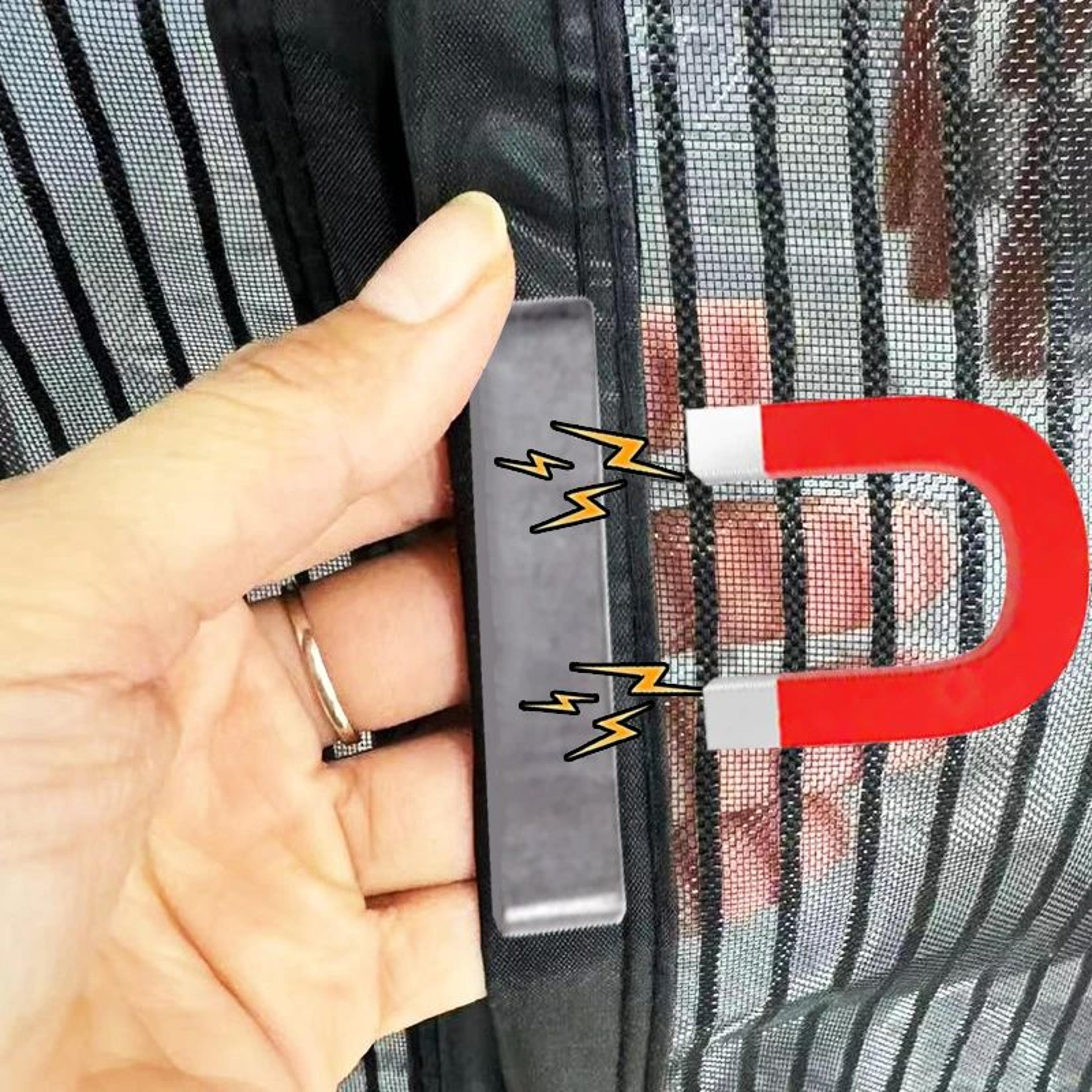 Custom Magnetic Mosquito Door Curtain Self Closing Mesh 4
