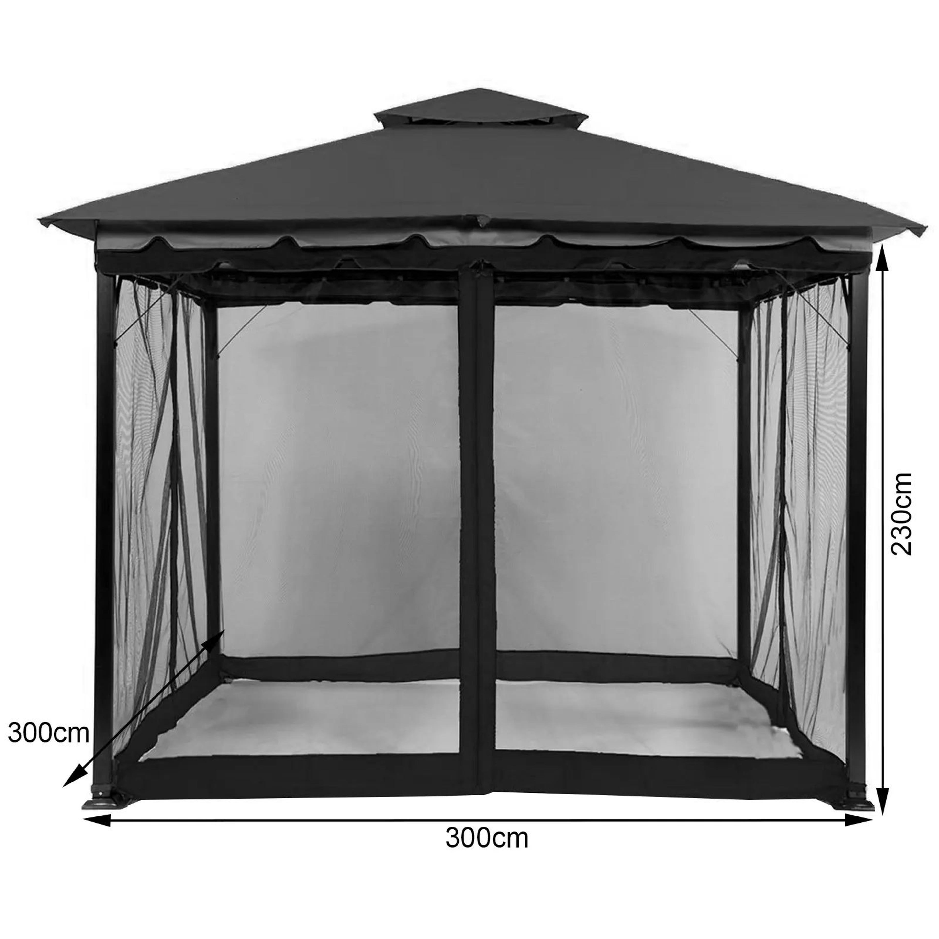 4 Panel Gazebo Mosquito Net Replacement Curtain 4