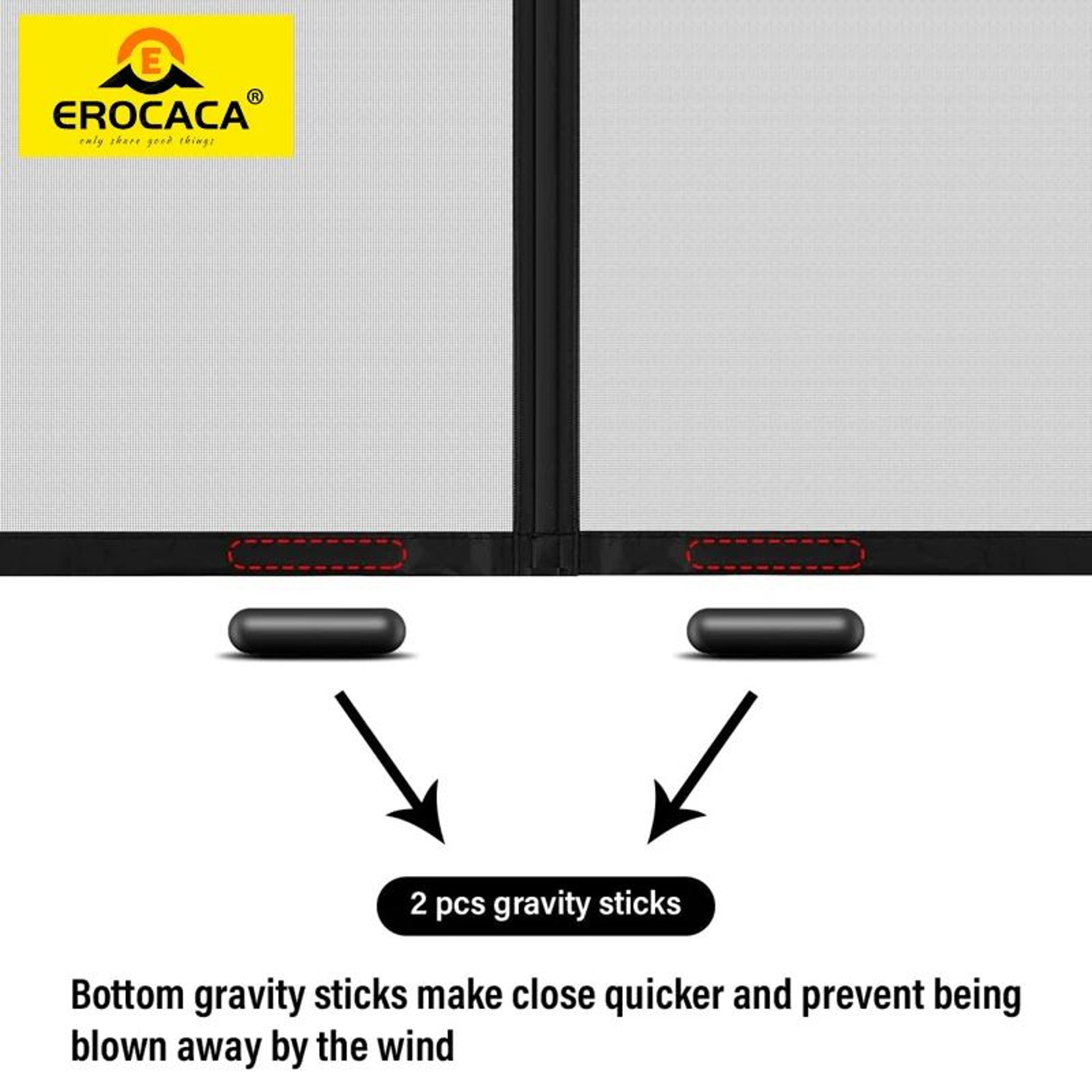 Side Opening Magnetic Mosquito Door Screen 2