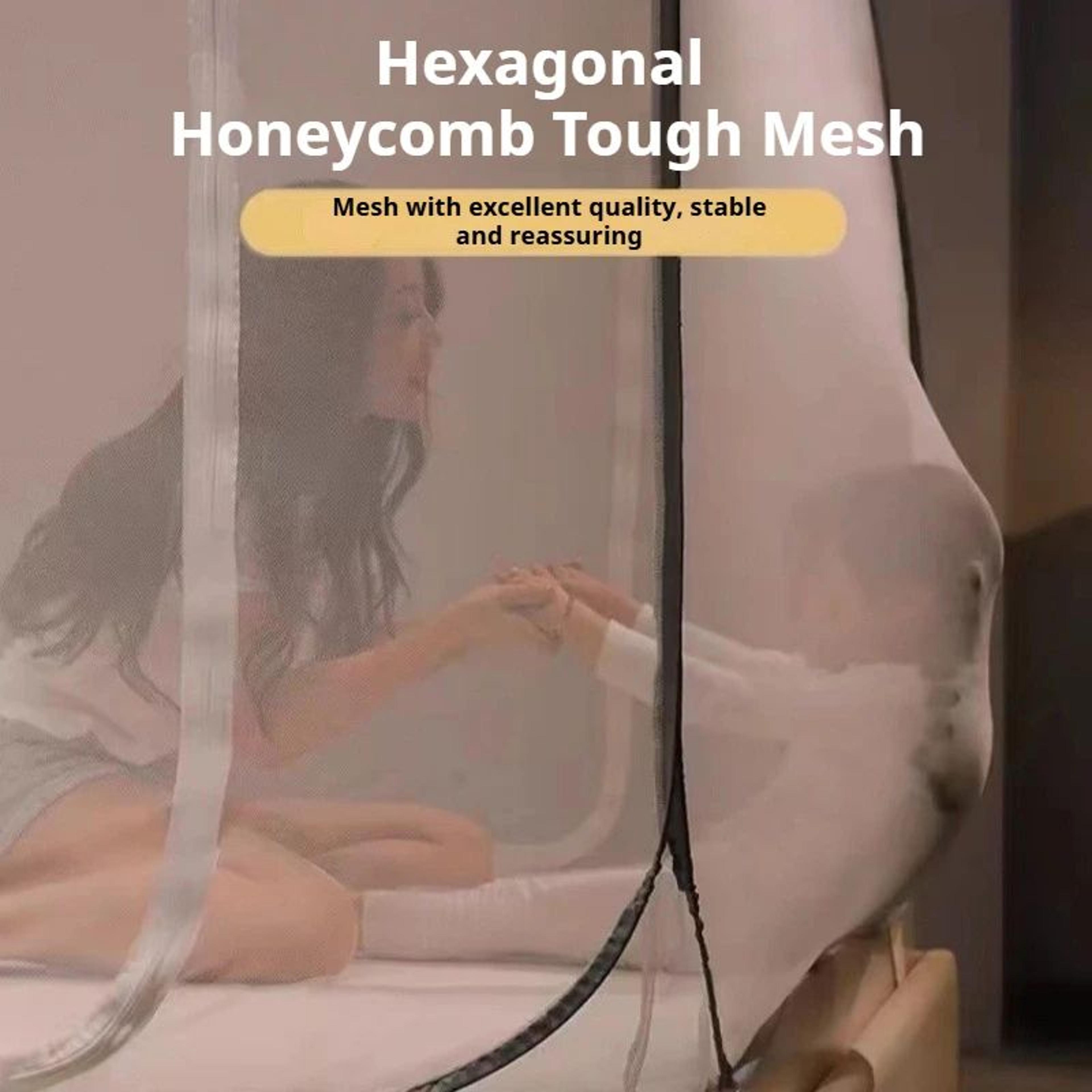 Thickened Yurt Bed Mosquito Net With Frame 2