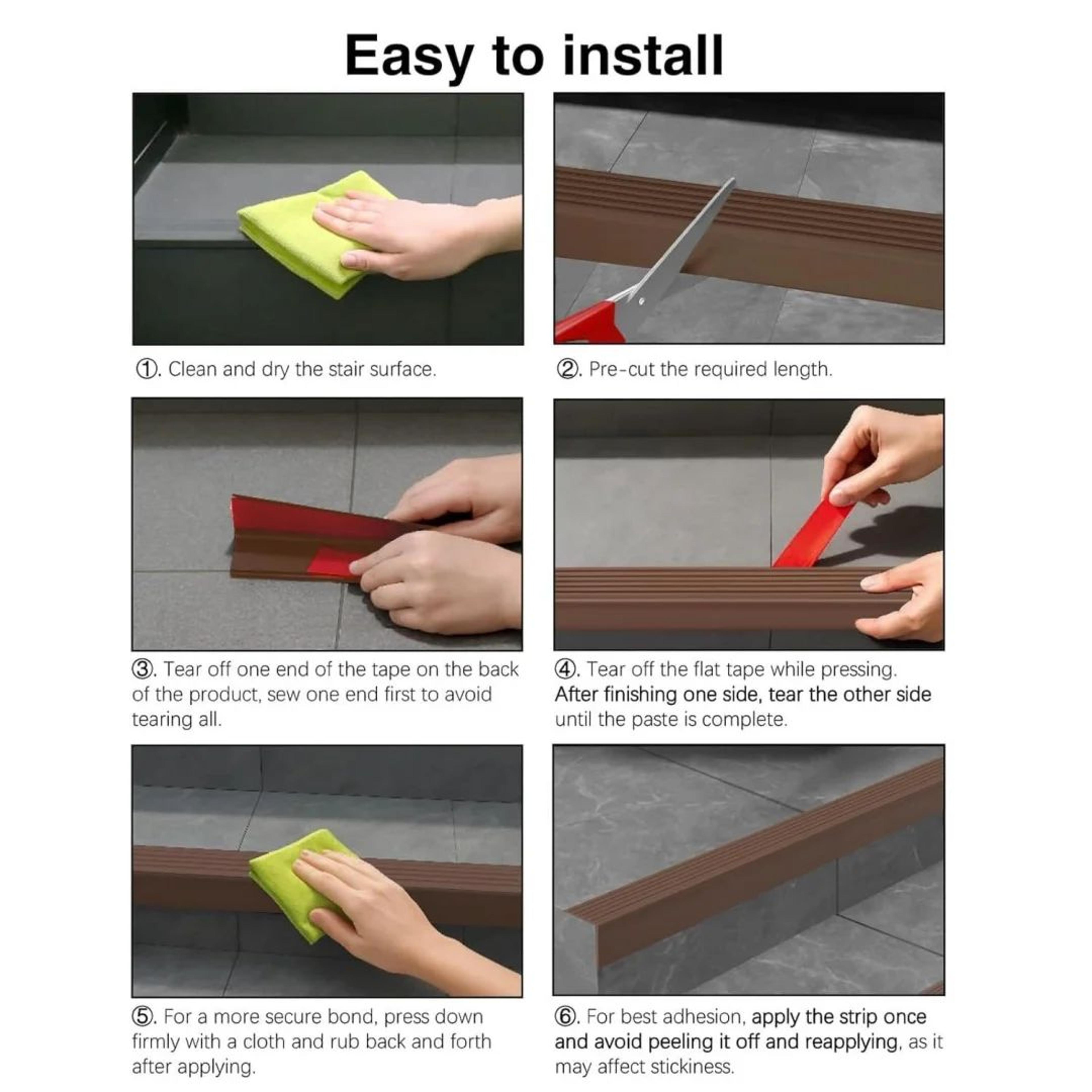 Vinyl Rubber Stair Edge Protector Trim 4