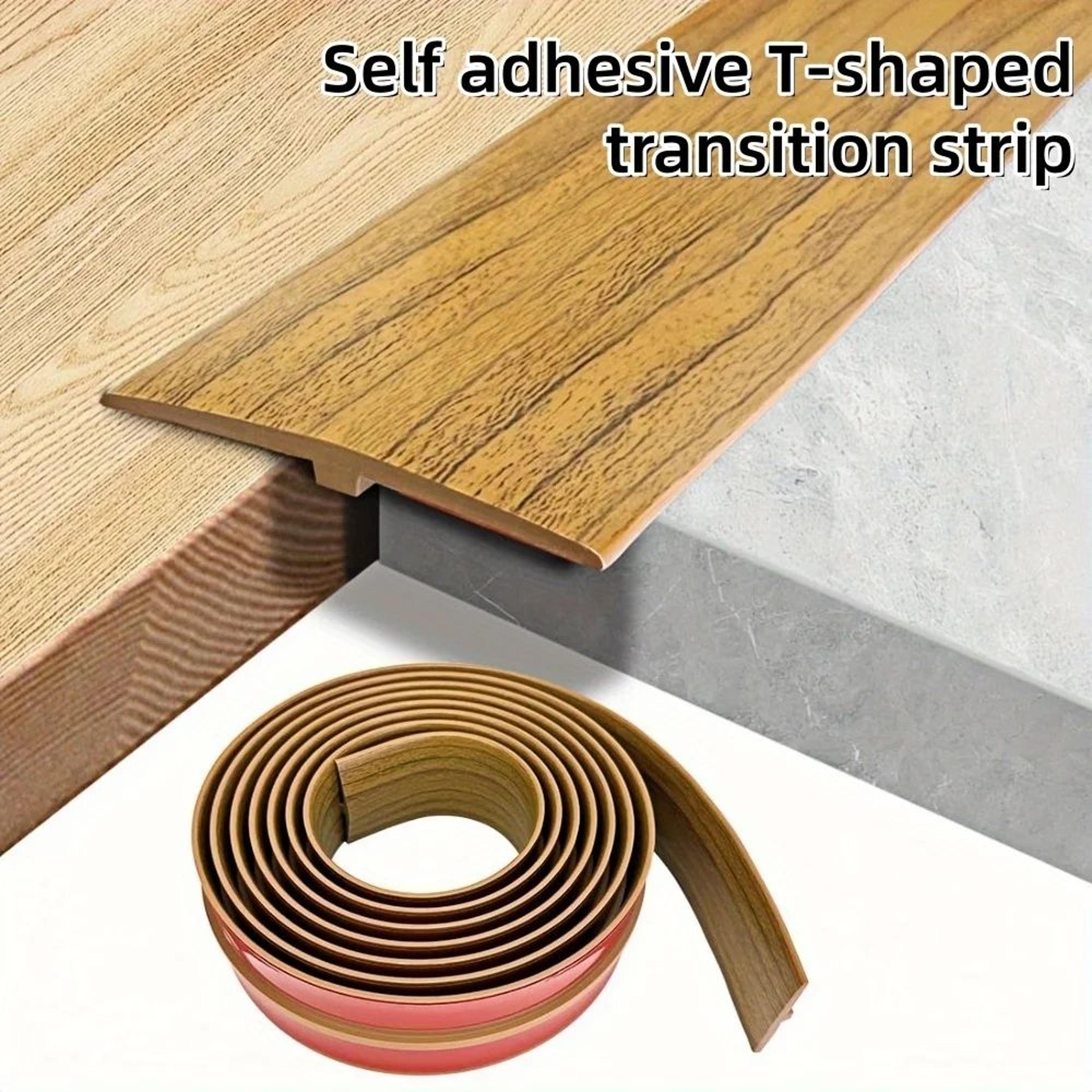 wood grain floor transition edging trim