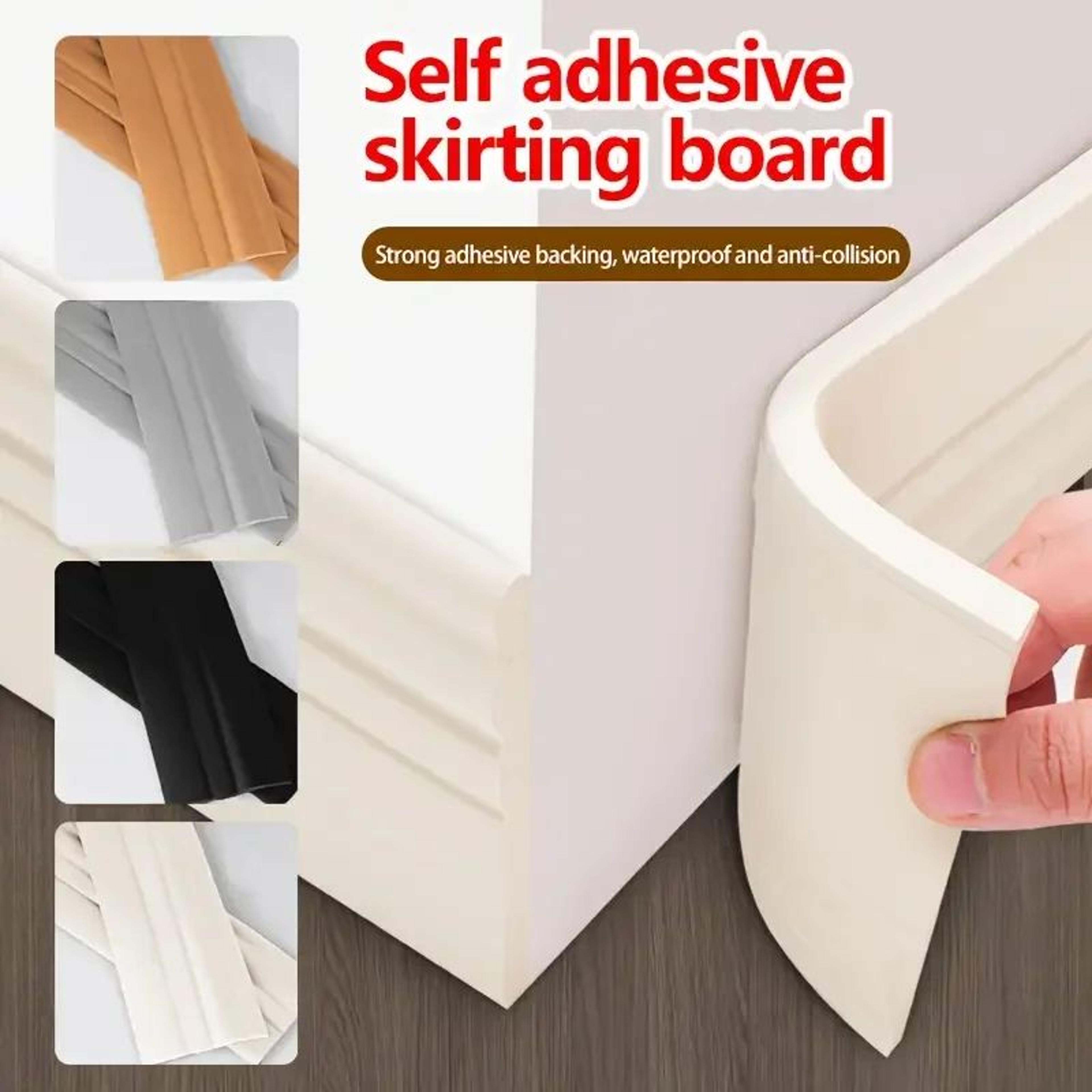flexible self adhesive baseboard wall trim