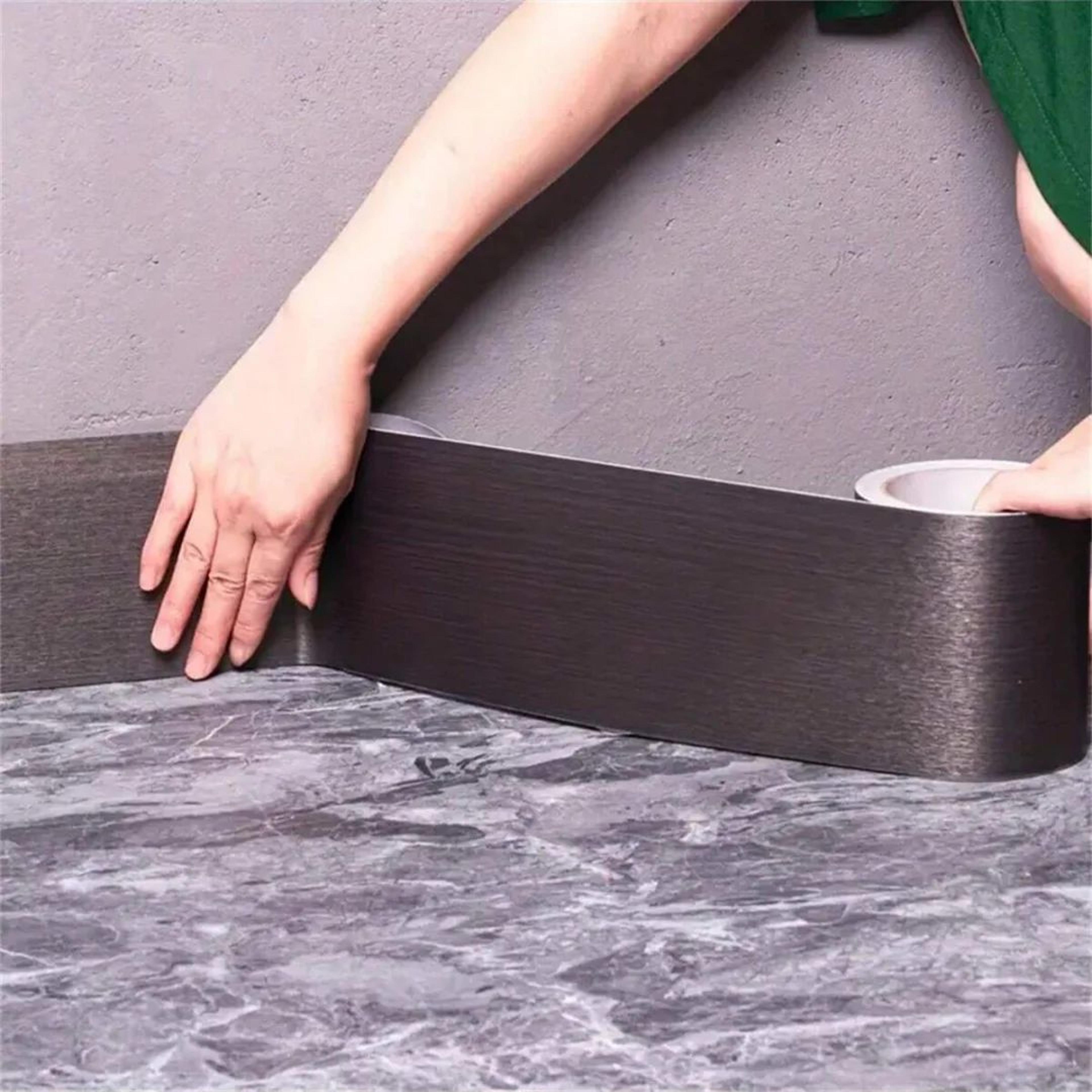 Metal Brushed Self Adhesive Skirting Trim 3