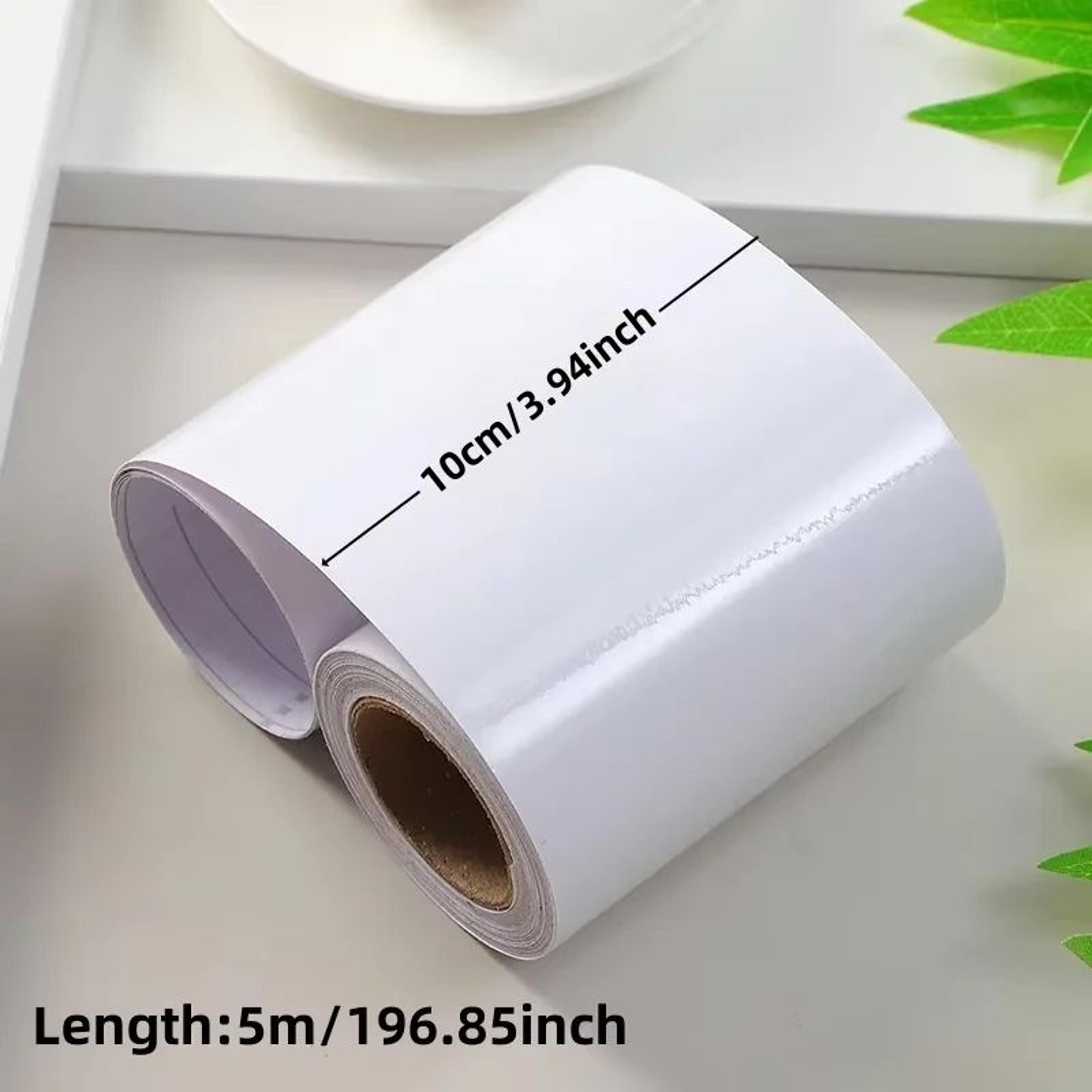 White Self Adhesive Baseboard Trim Glossy Wall Border 1