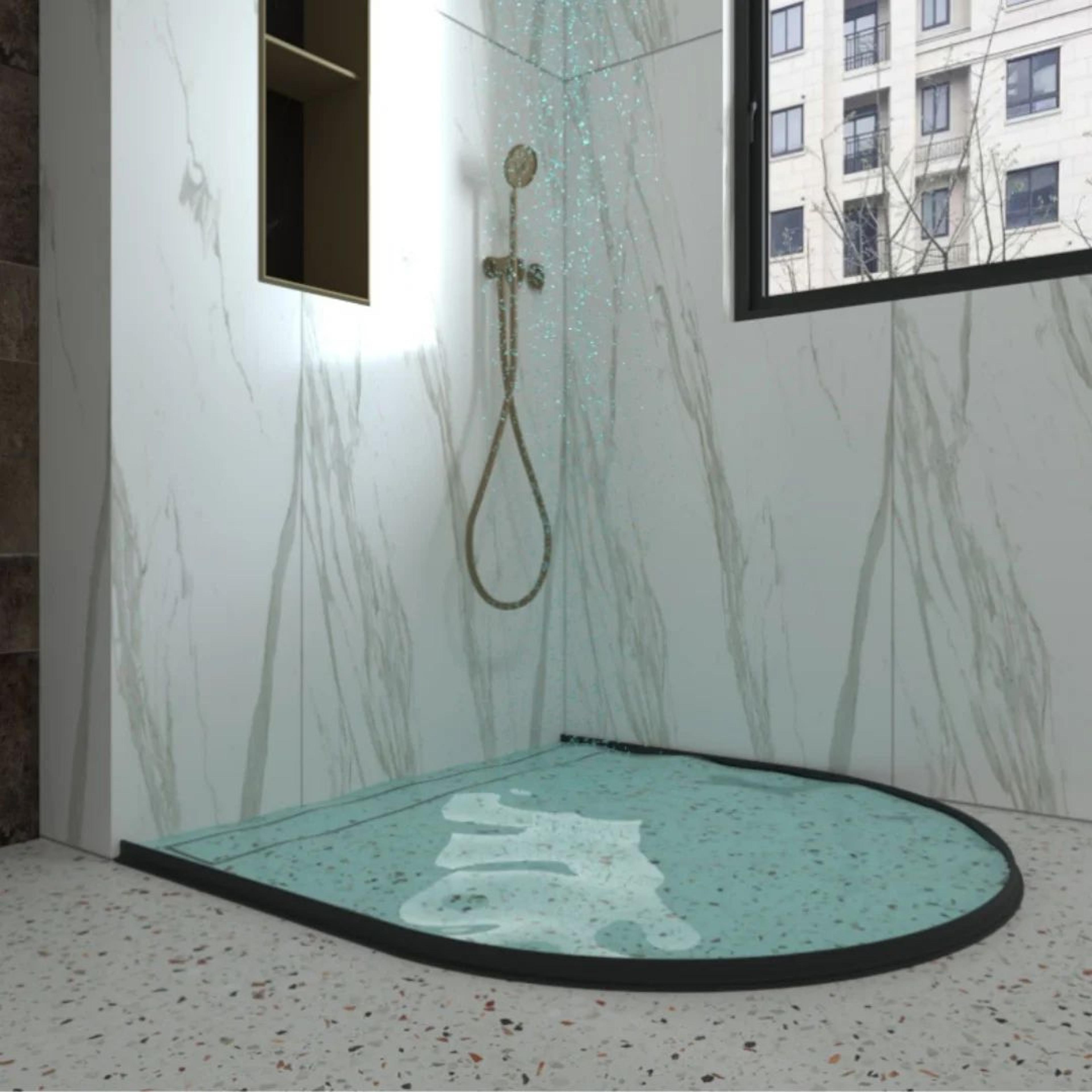 Shower Threshold Water Dam Bathroom Barrier Strip 4