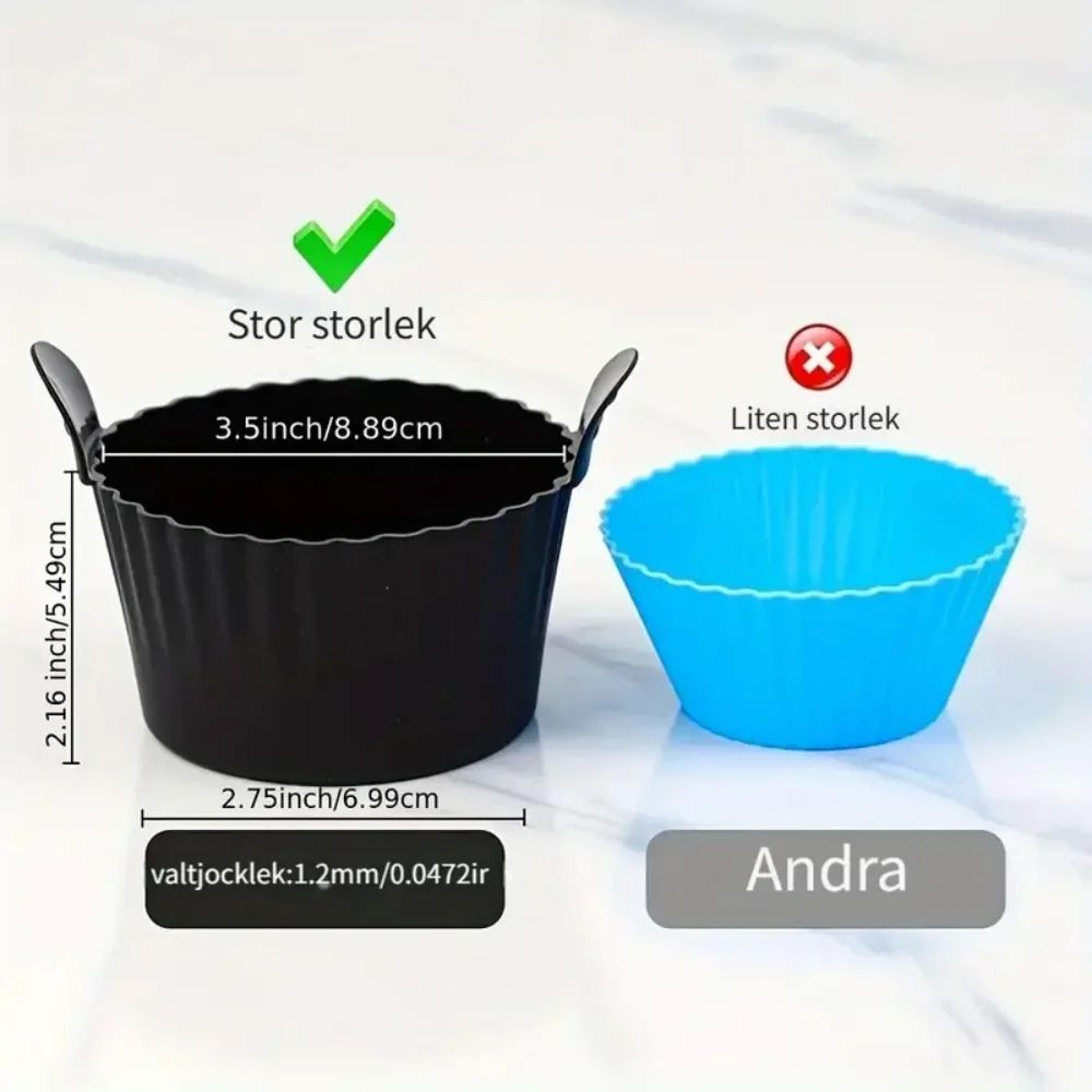 Reusable Silicone Baking Cups With Handles 1