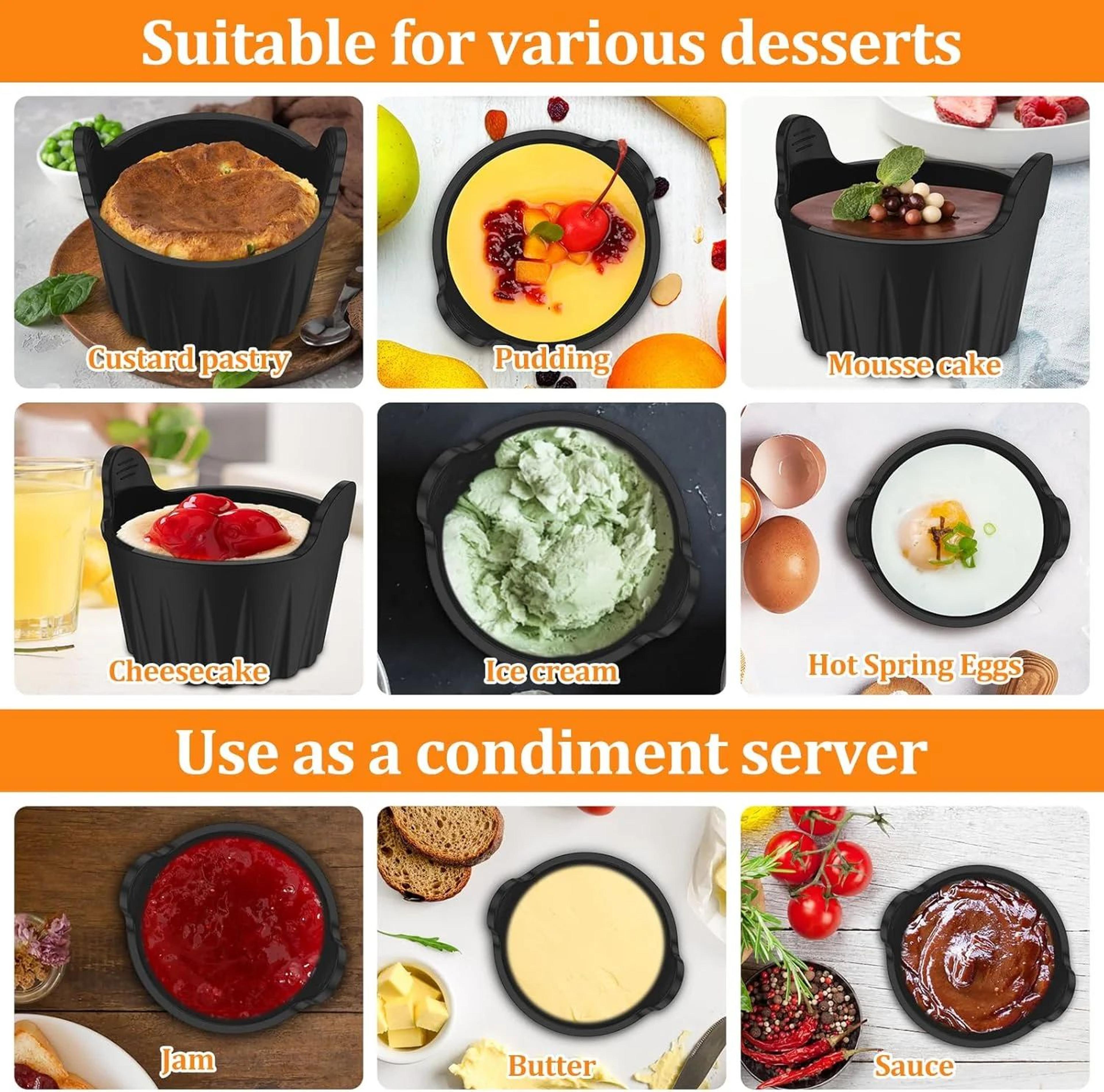 Reusable Silicone Baking Cups With Handles 4