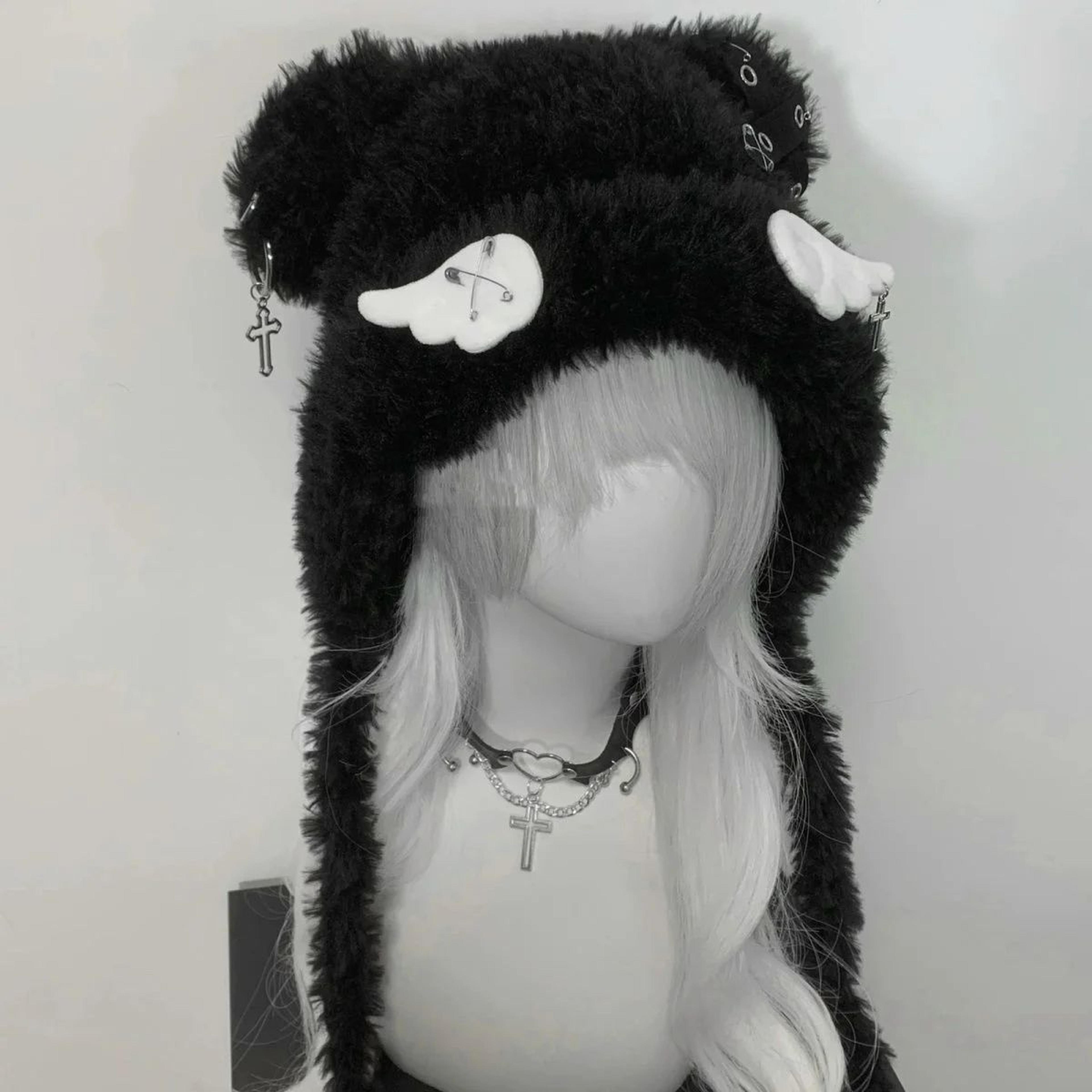 Gothic Y2K Bear Ear Hat 6