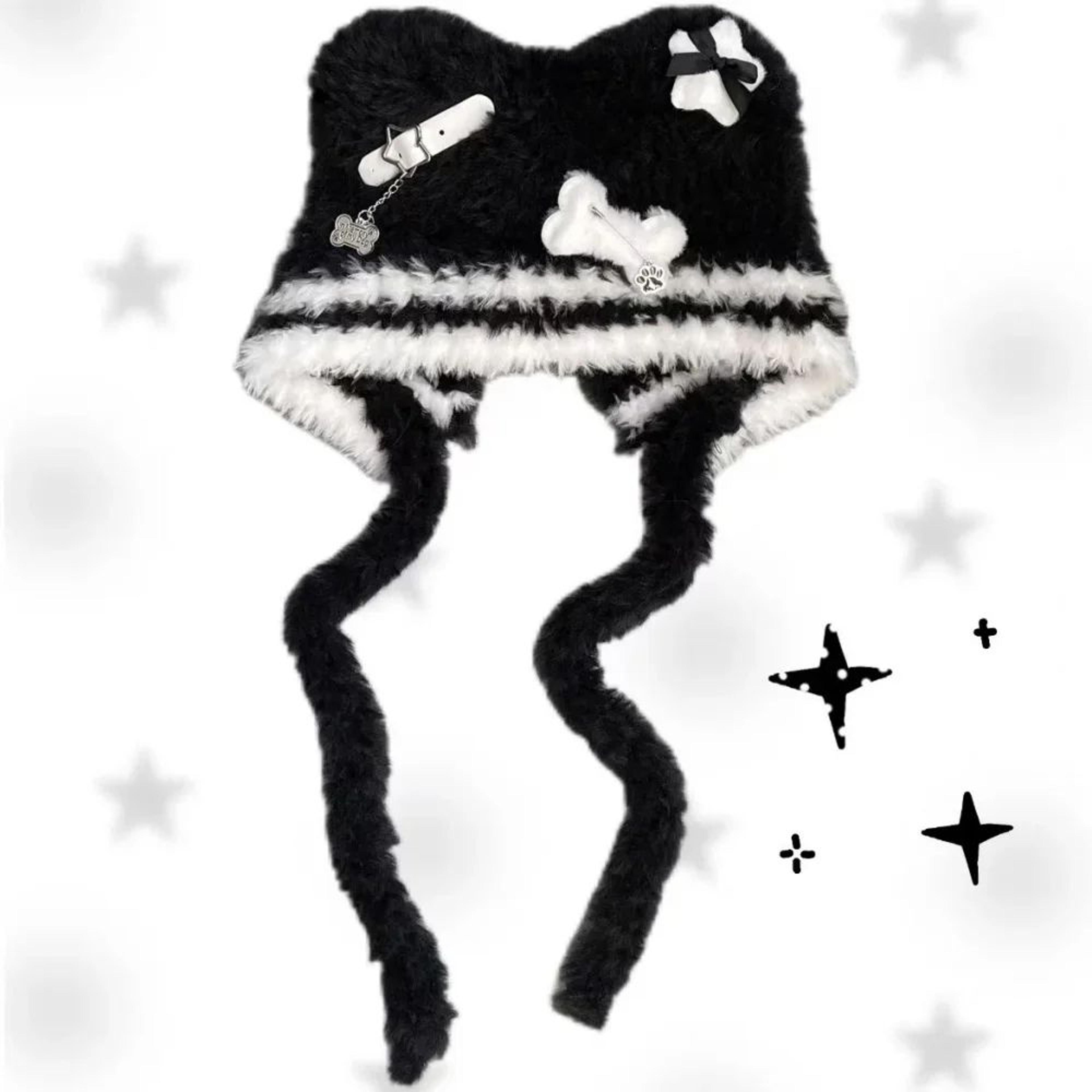 Gothic Y2K Bear Ear Hat 8