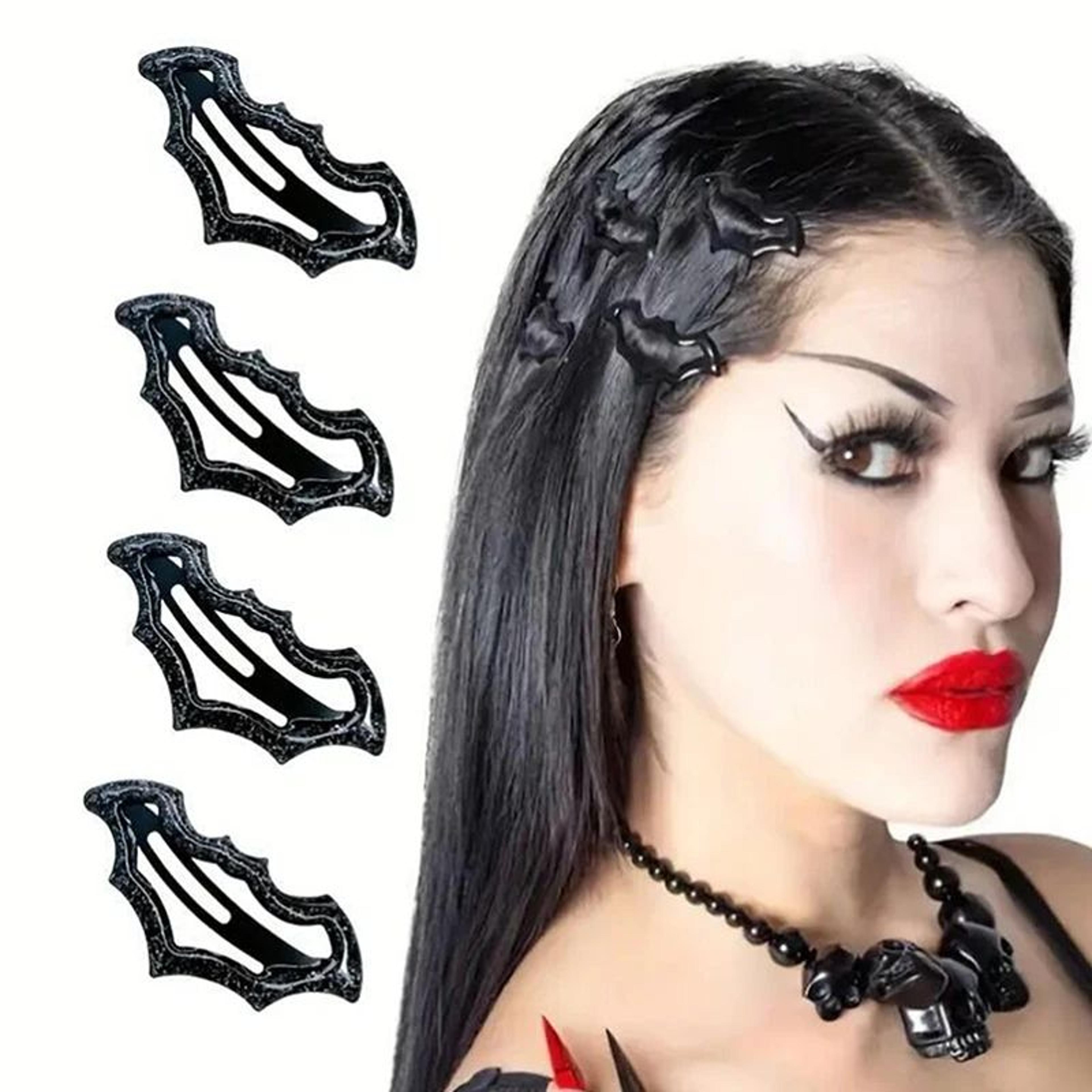 10 Piece Colorful Halloween Bat Hair Clips 1