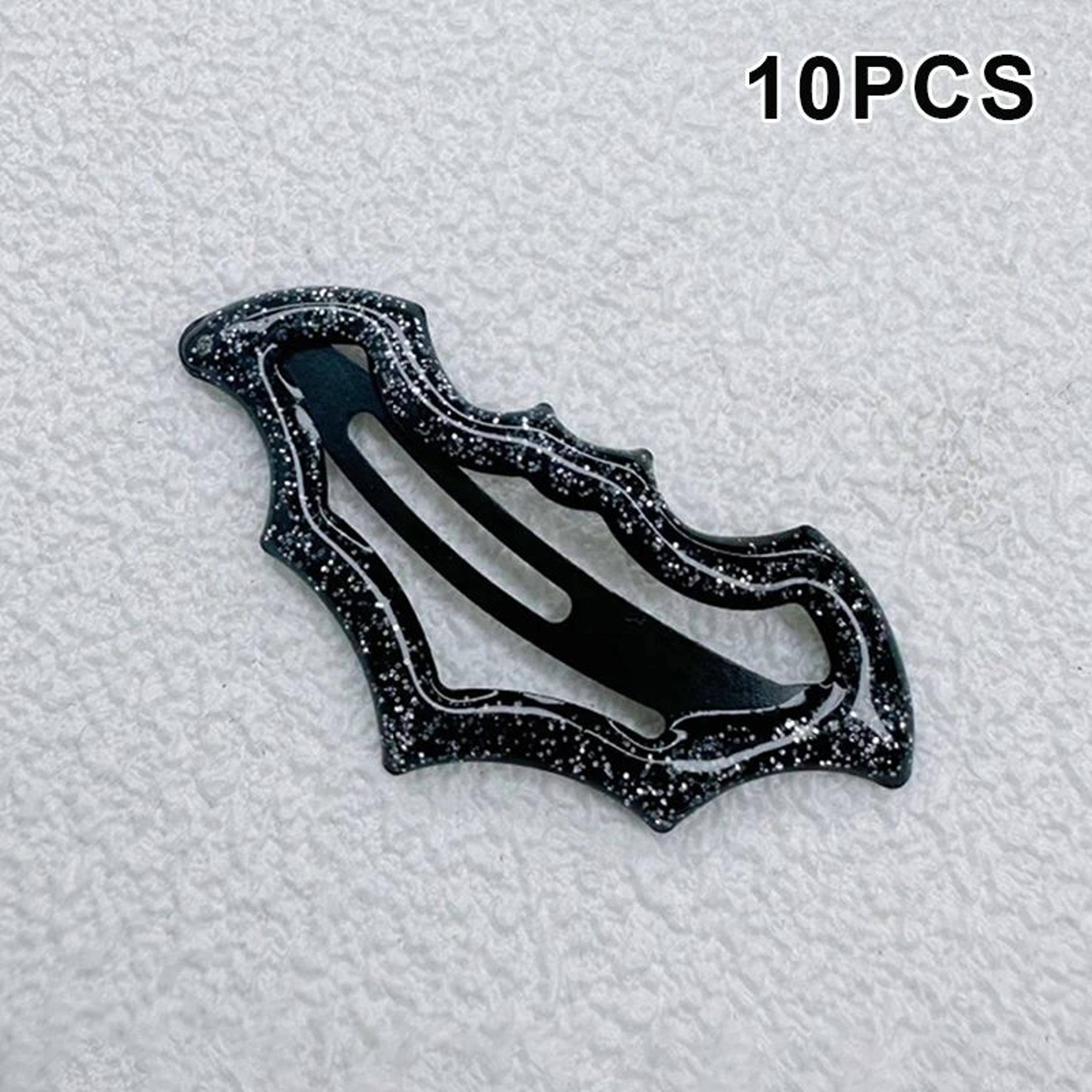 10 Piece Colorful Halloween Bat Hair Clips 9