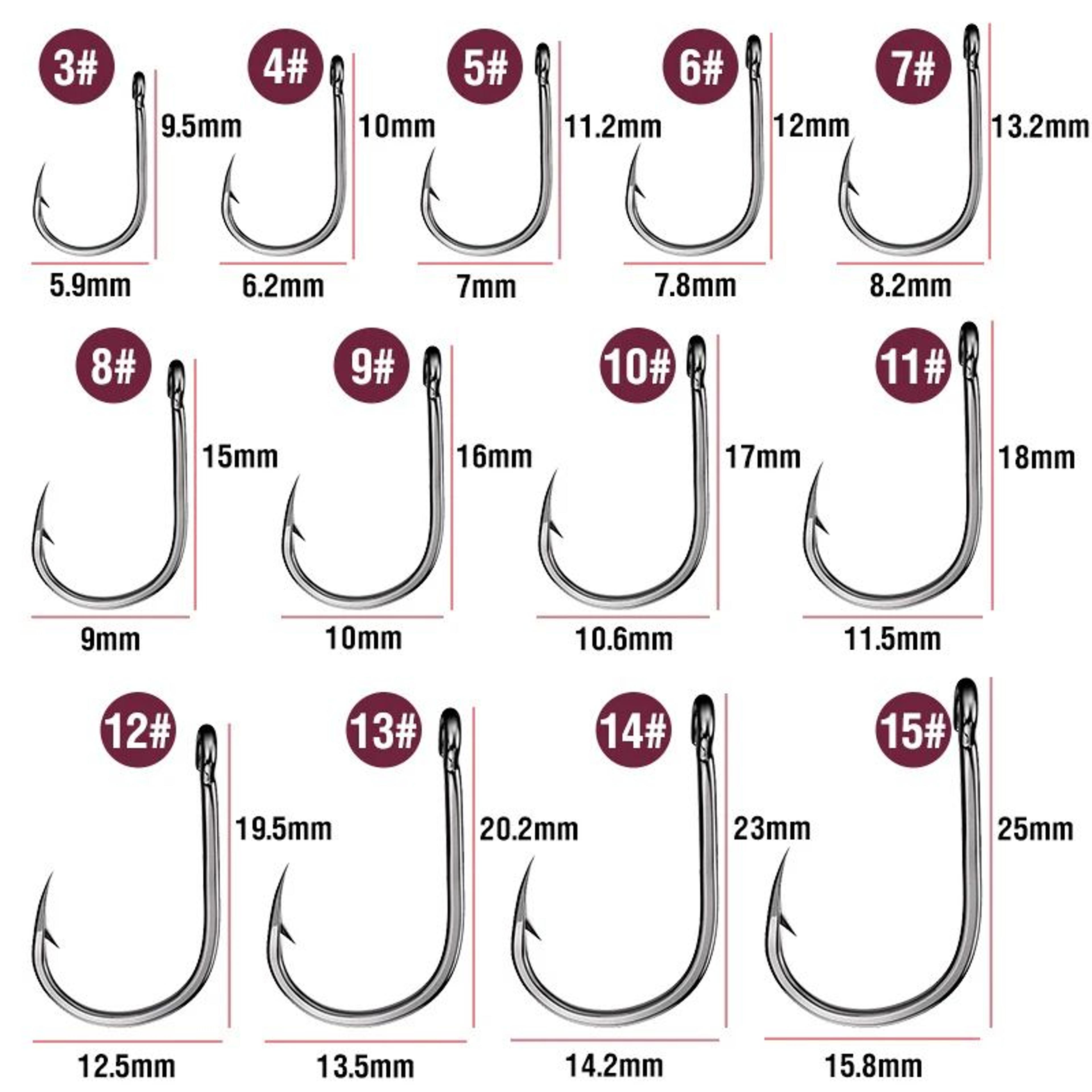 High Carbon Steel Circle Fishing Hooks 2
