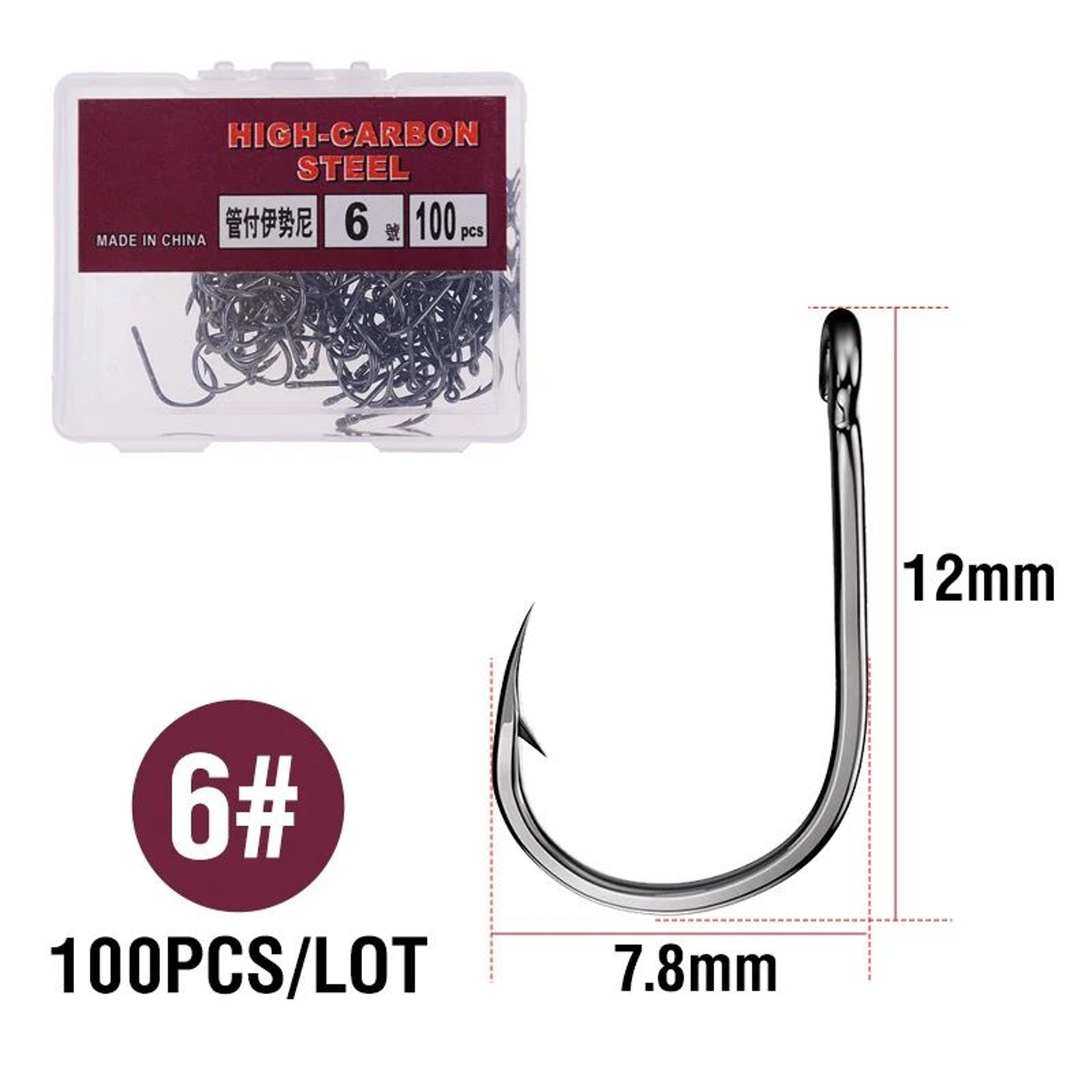 High Carbon Steel Circle Fishing Hooks 9