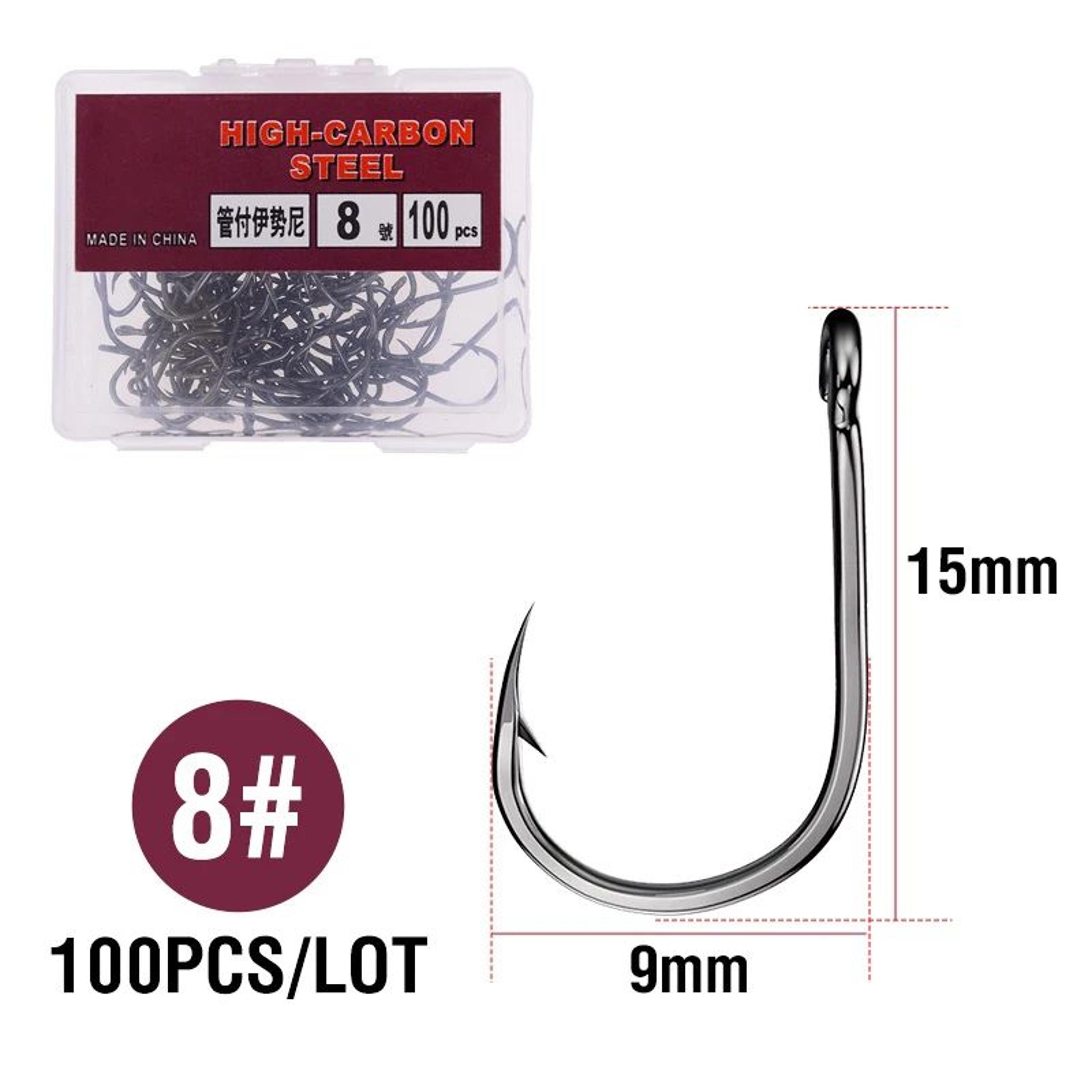 High Carbon Steel Circle Fishing Hooks 11