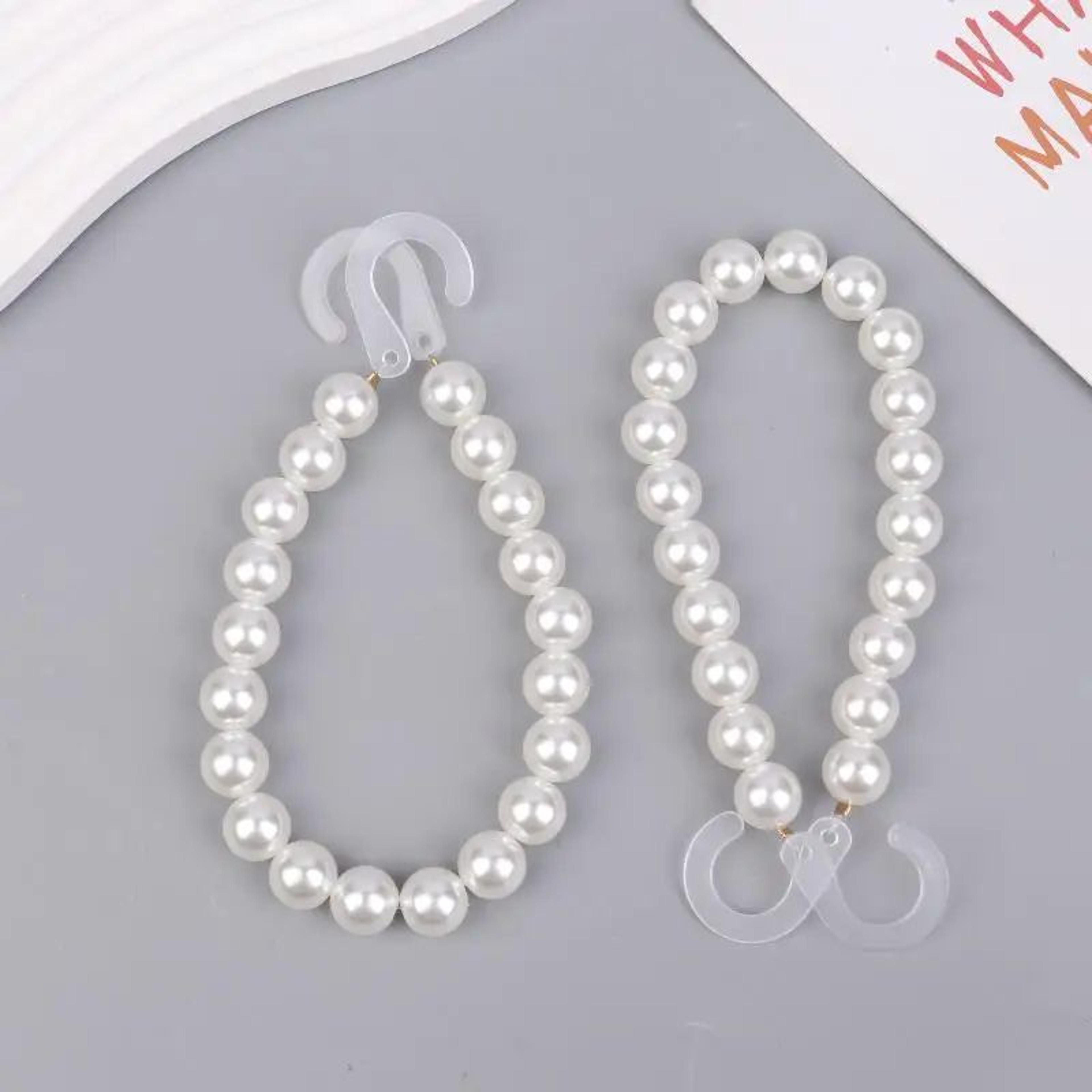 Detachable Imitation Pearl Shoe Chains 2