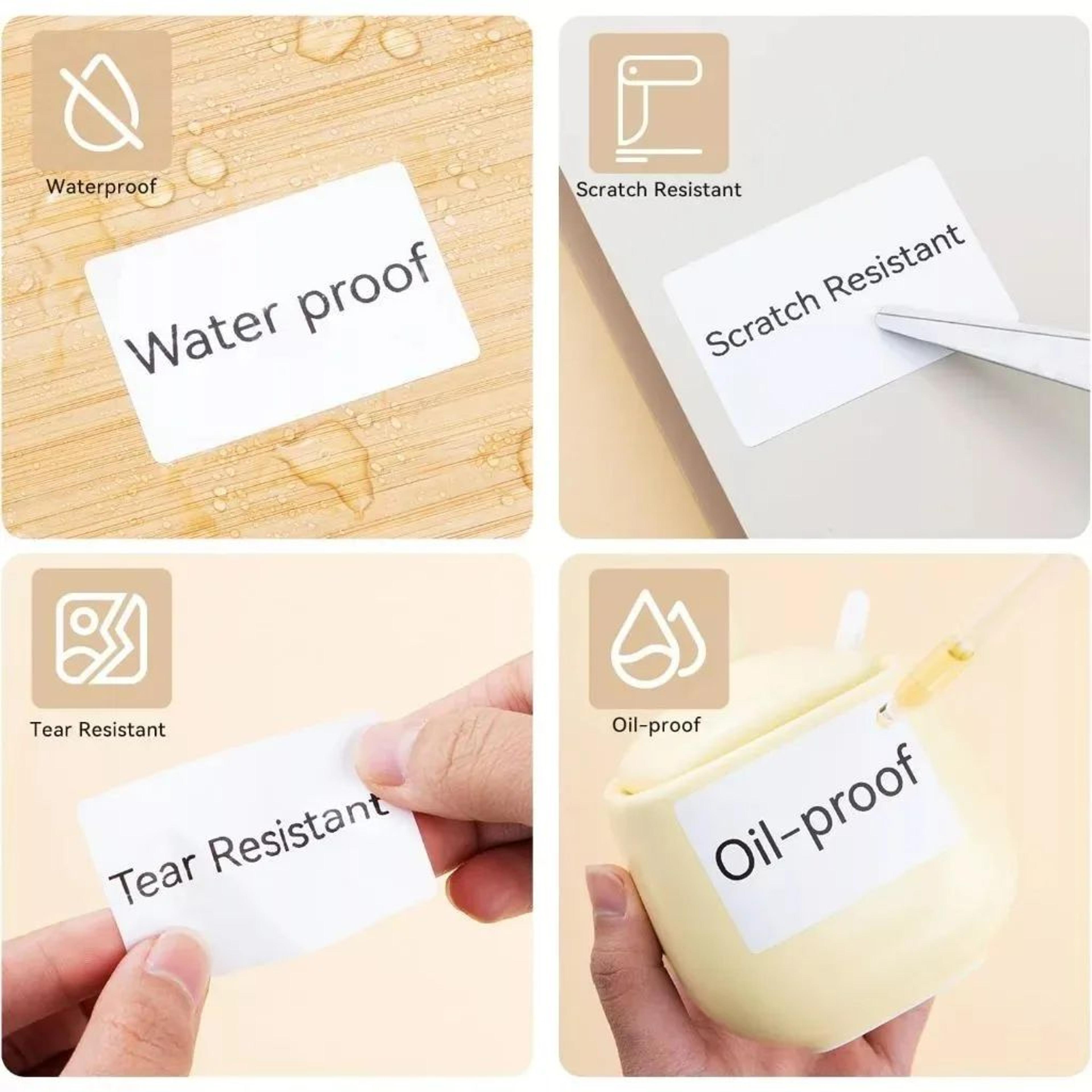 50MM White Thermal Label Paper Roll 5