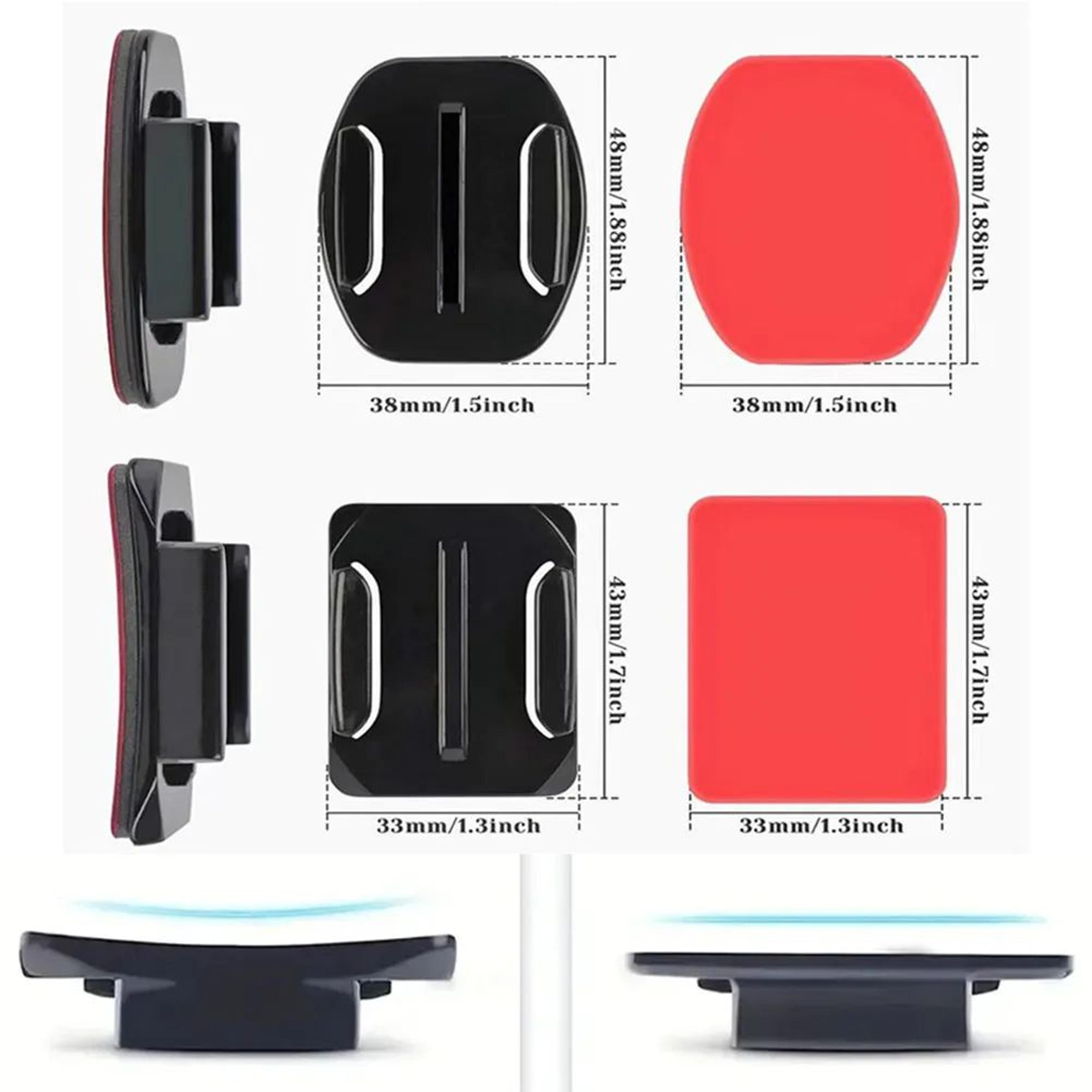 Universal Action Camera Helmet Adhesive Mount Kit 3