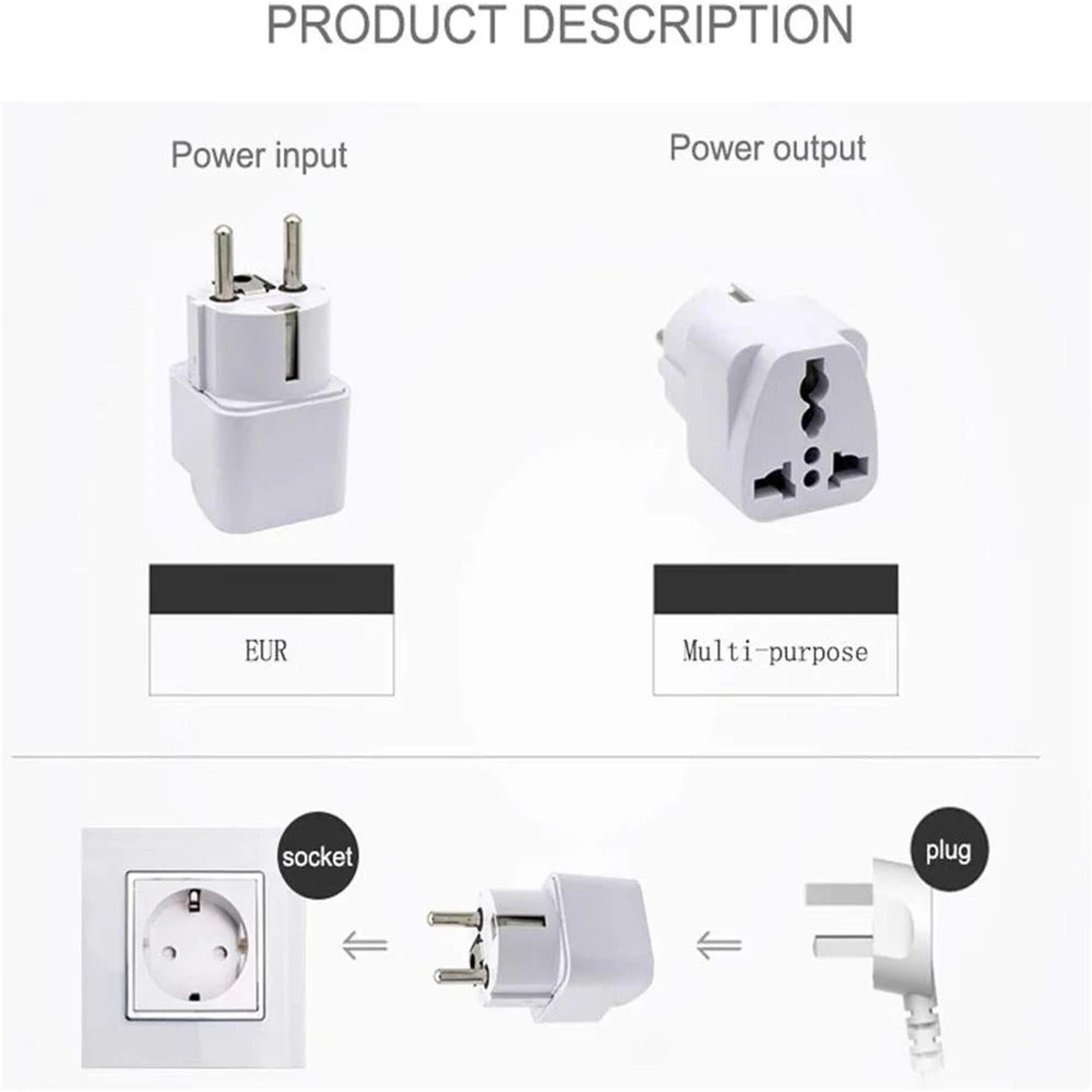 Universal Europe Travel Plug Adapter 5