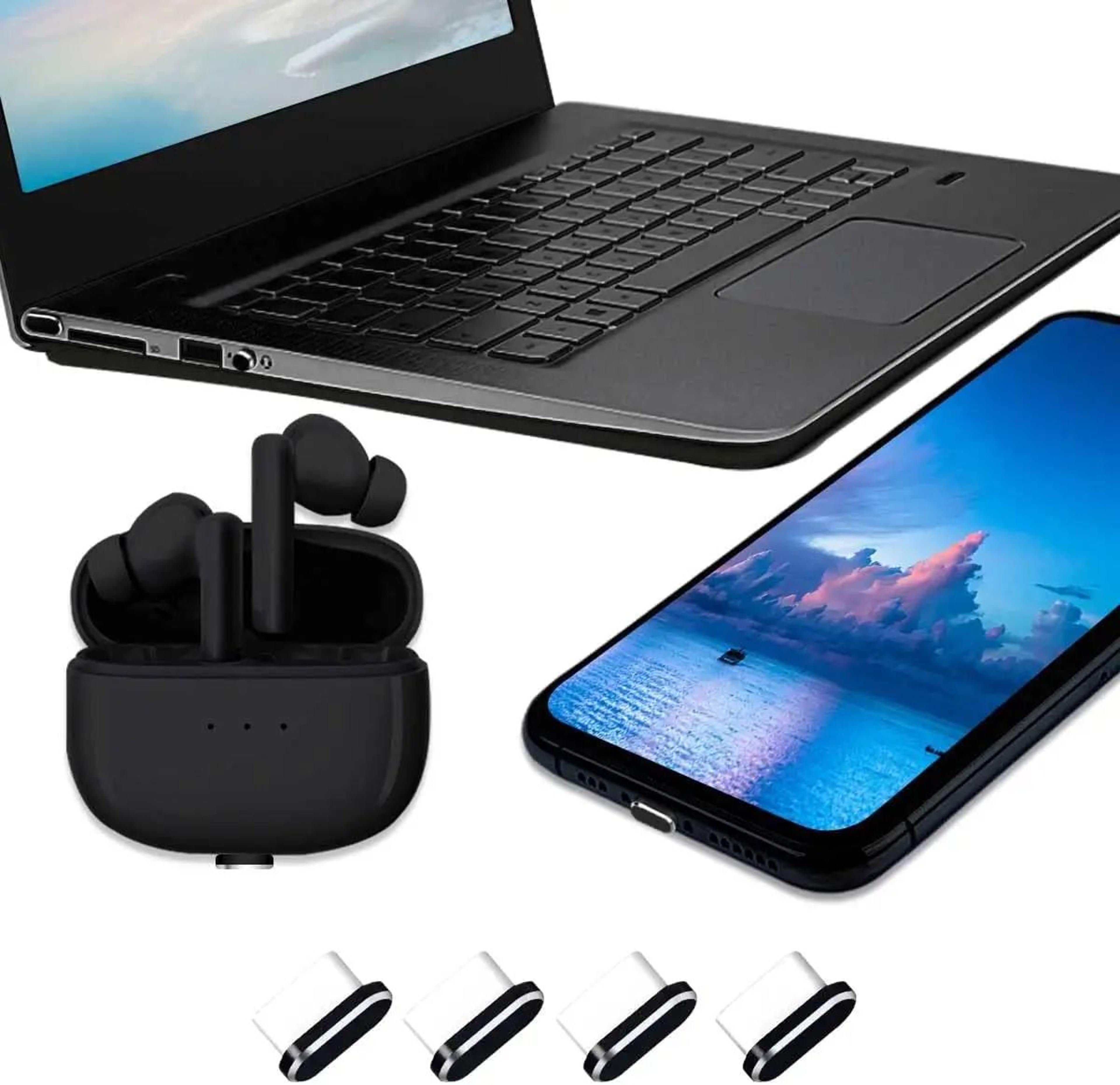 4 Piece Anti Lost USB C Dust Plug Set 5