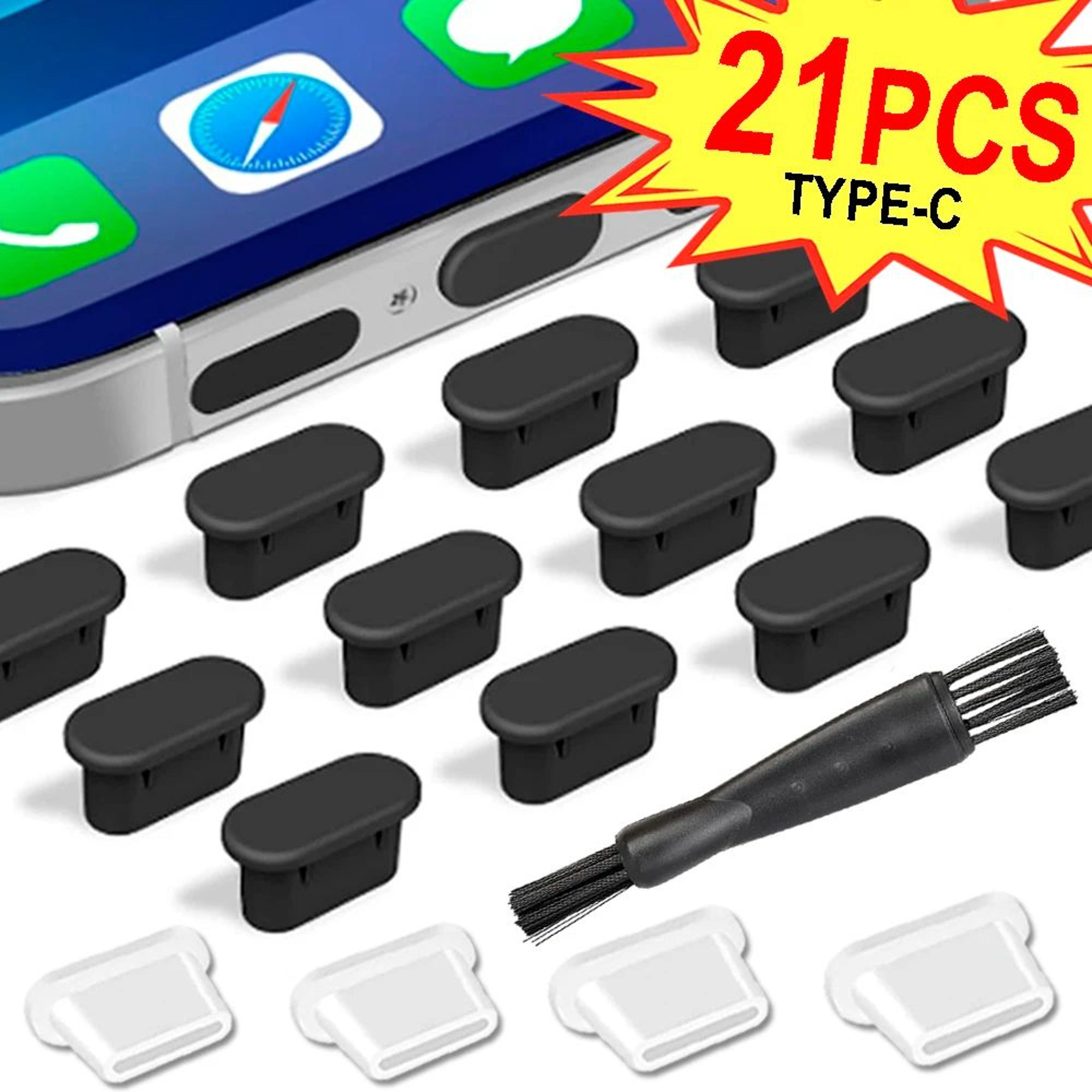 usb c silicone dust plug and cleaning brush kit