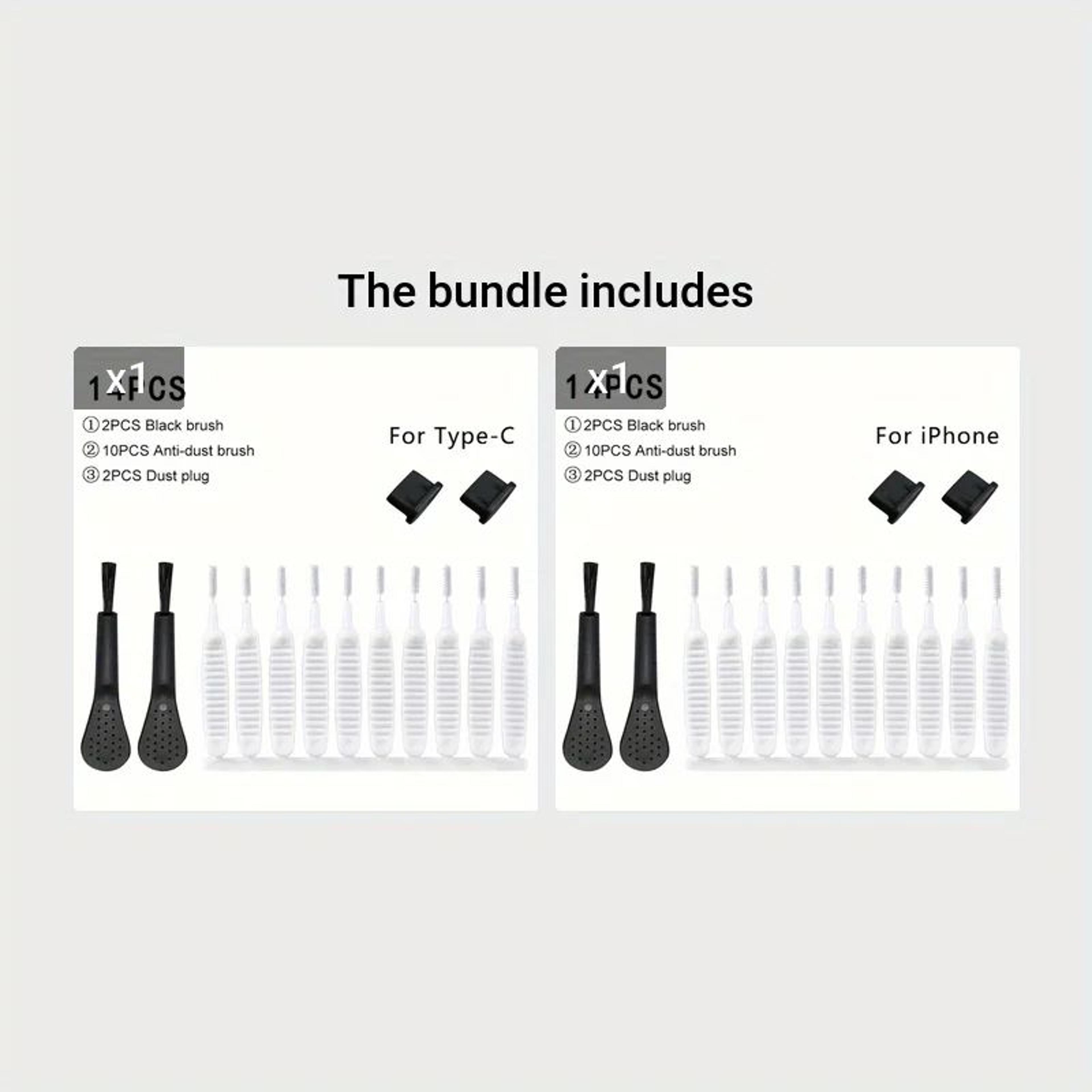 Phone Charging Port Dust Plug And Cleaner Kit 8