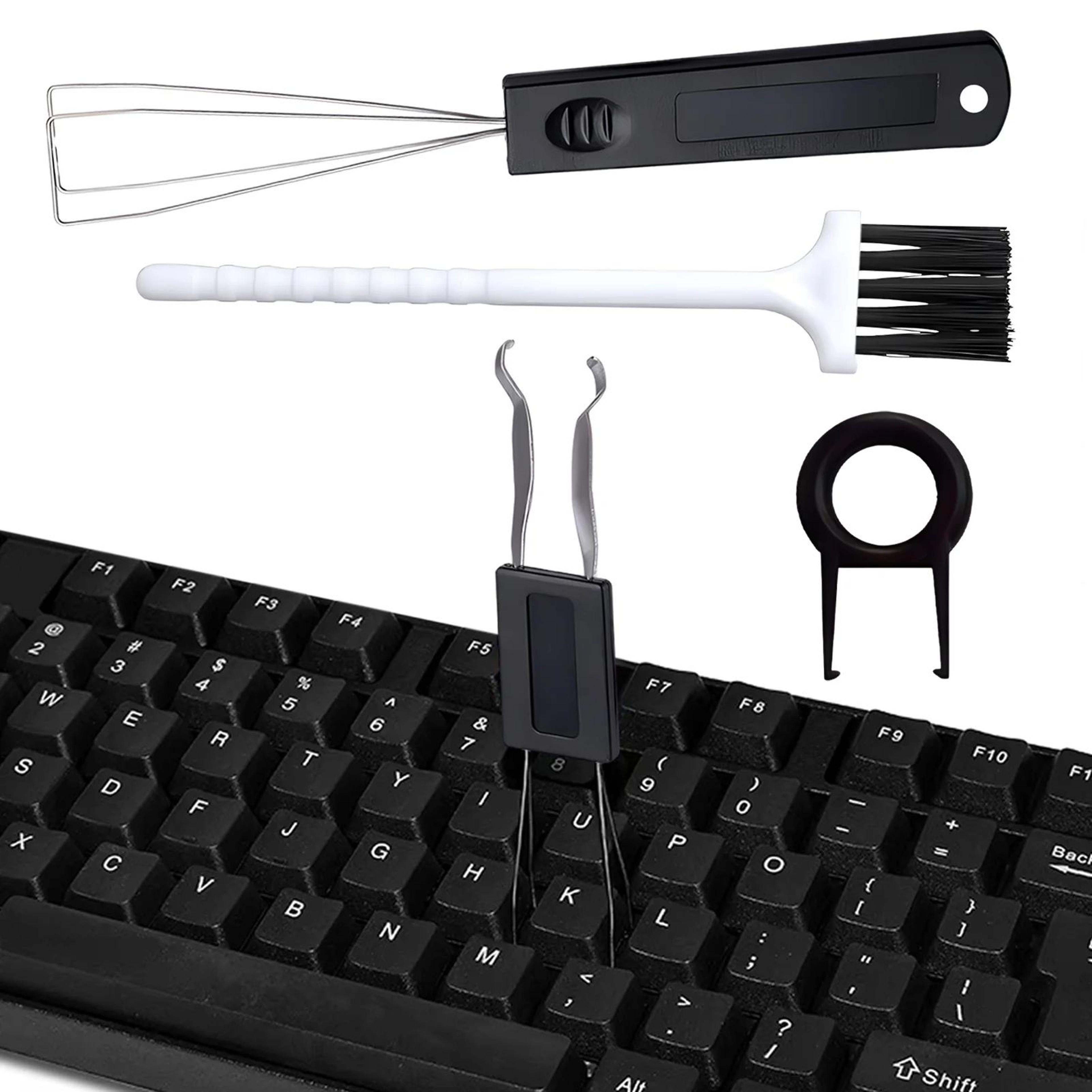 4 piece mechanical keyboard keycap puller cleaning kit