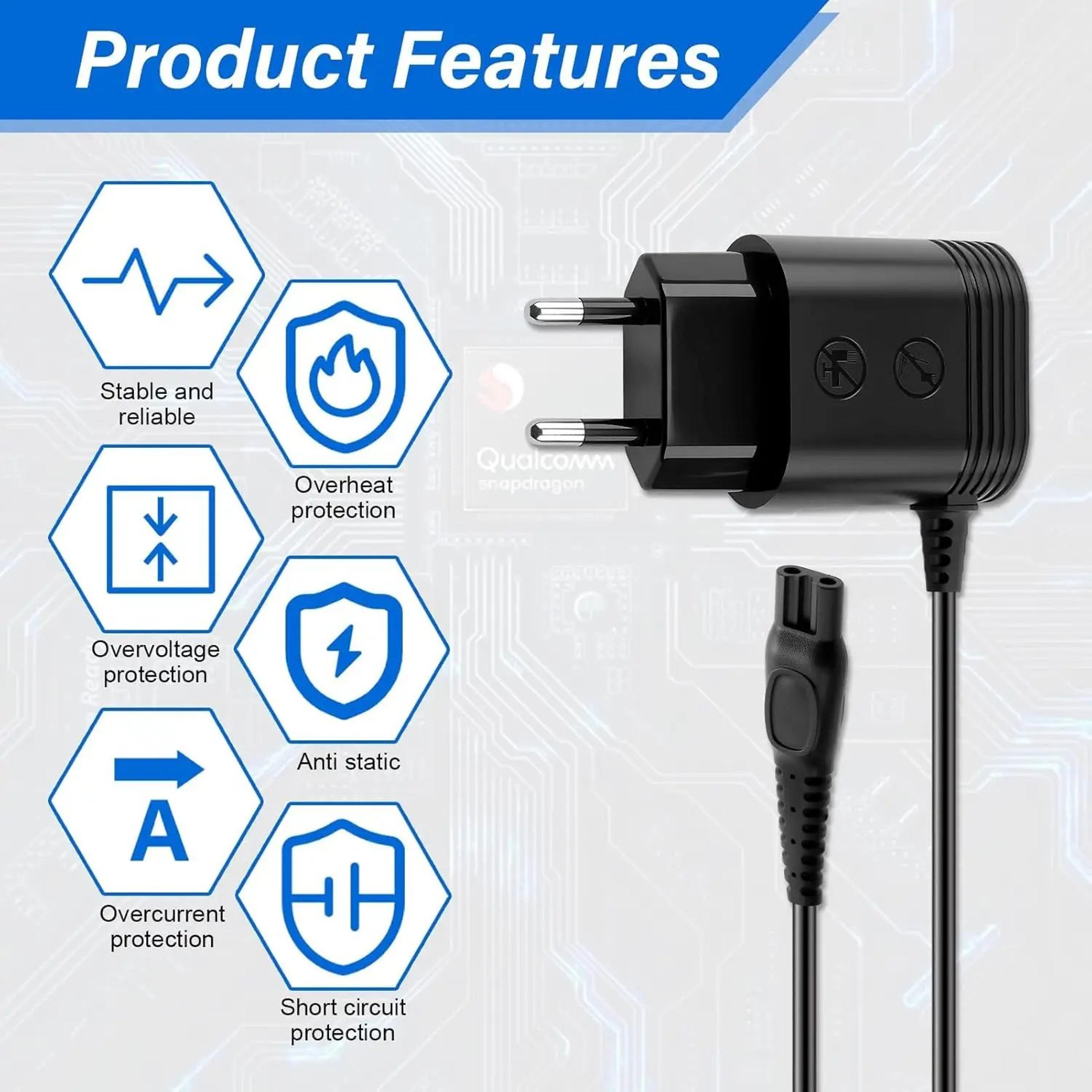 Philips HQ8505 15V Shaver Replacement Charger 4